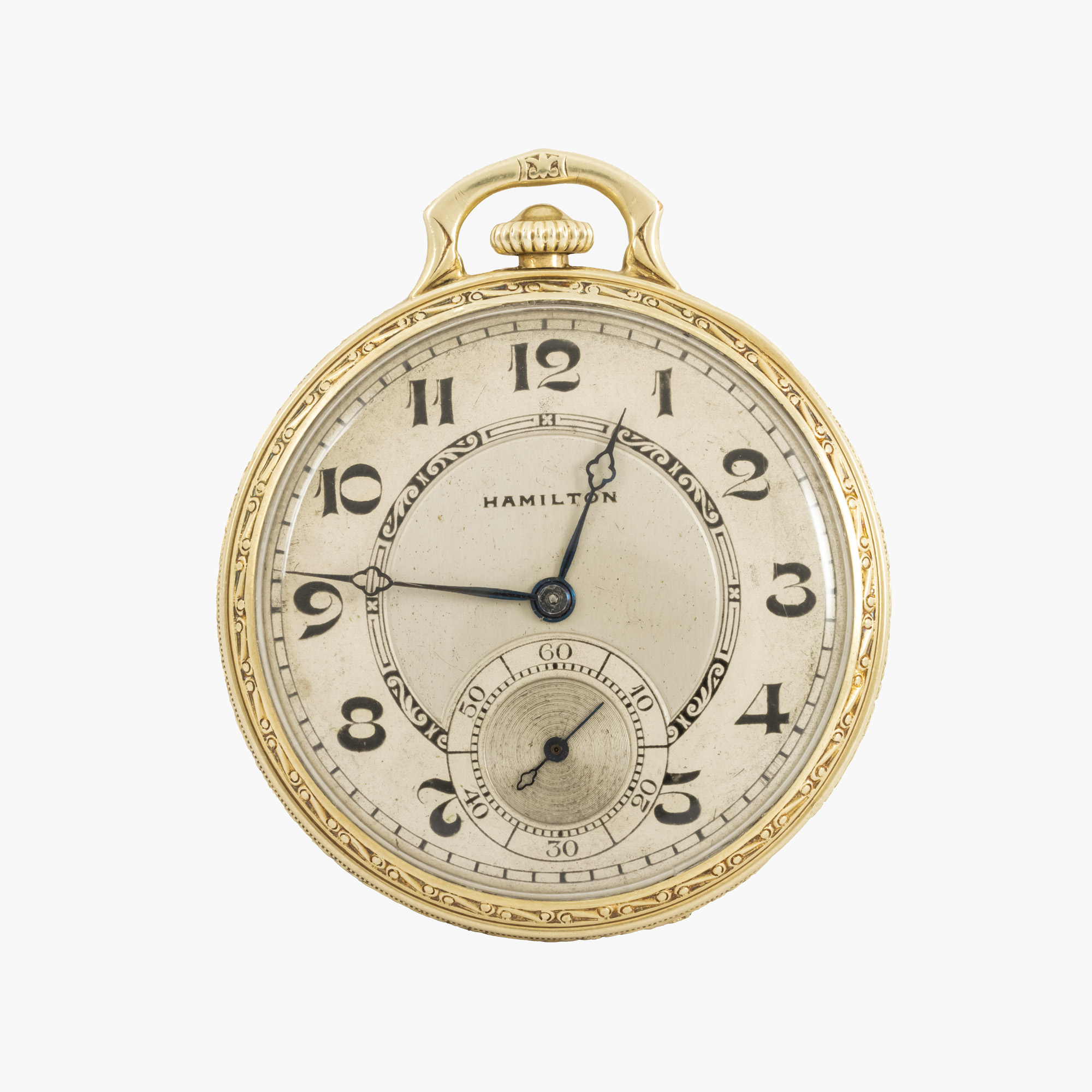 Hamilton Art Nouveau Watch, Gold Plated Steel, Men's Pocket