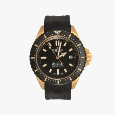 Edox Sky Diver Neptunian Men's Hand Watch, accompanied by the original box and chronometer certificate