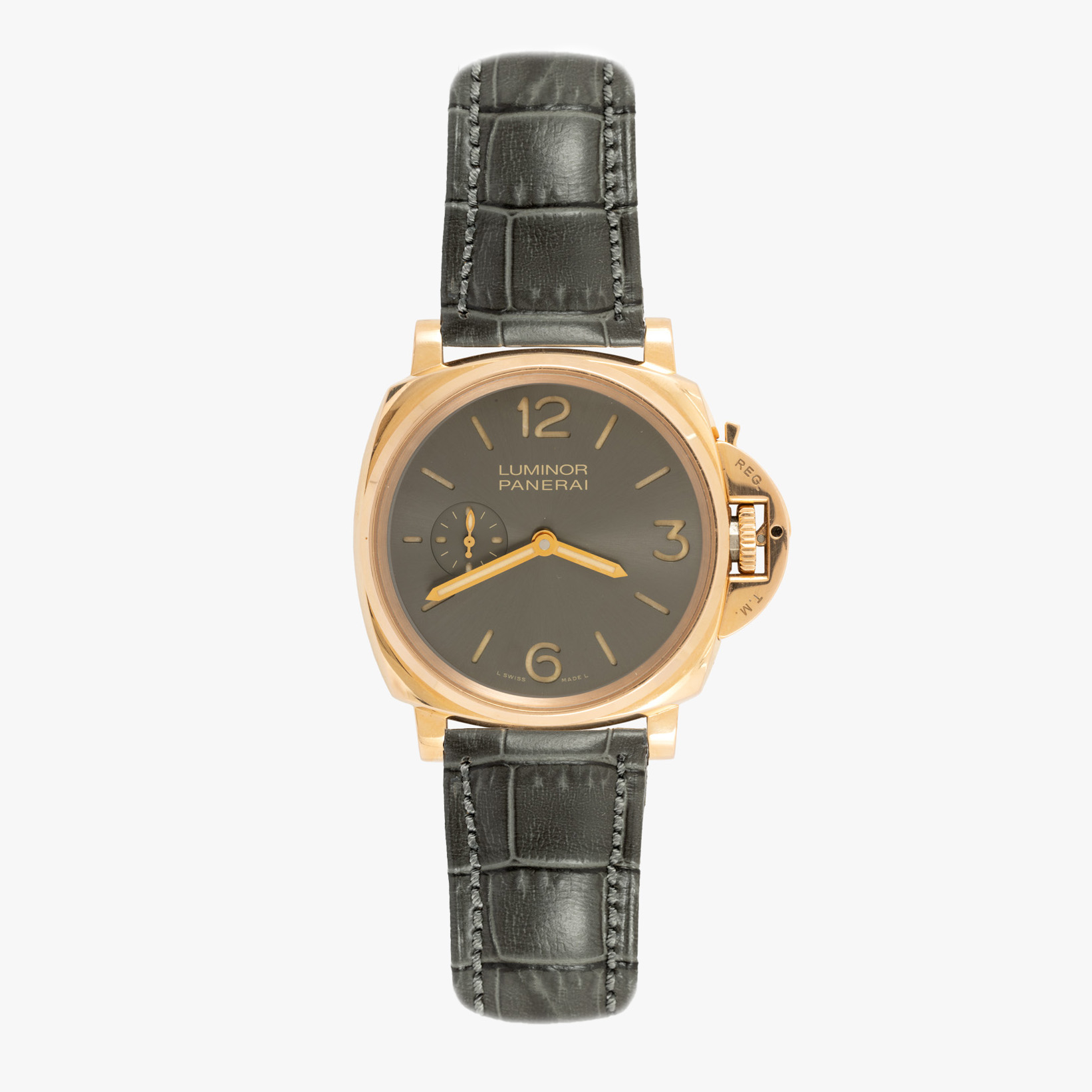Ceas Panerai Luminor Due, ediție limitată No.150/500, din aur, de mână, bărbătesc