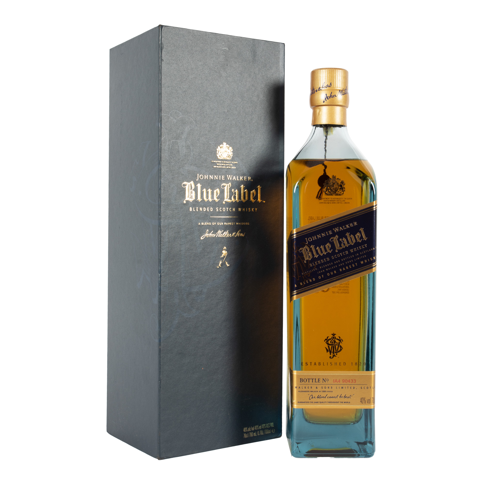 Johnnie Walker Blue Label, Blended Scotch Whisky, 1st x 0,70l, în cutia originală