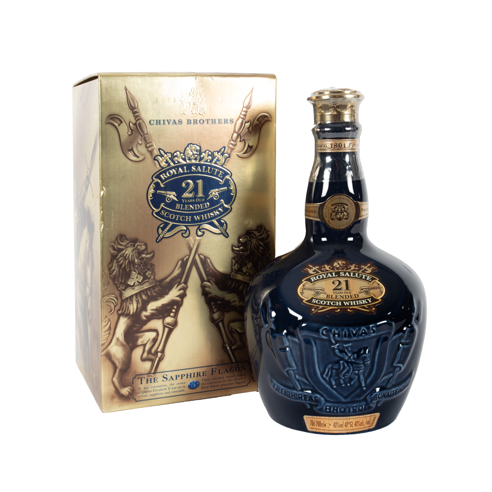 Chivas Royal Salute, Blended Scotch Whisky, 21 ani vechime, 1 st x 0,70l, în cutia originală