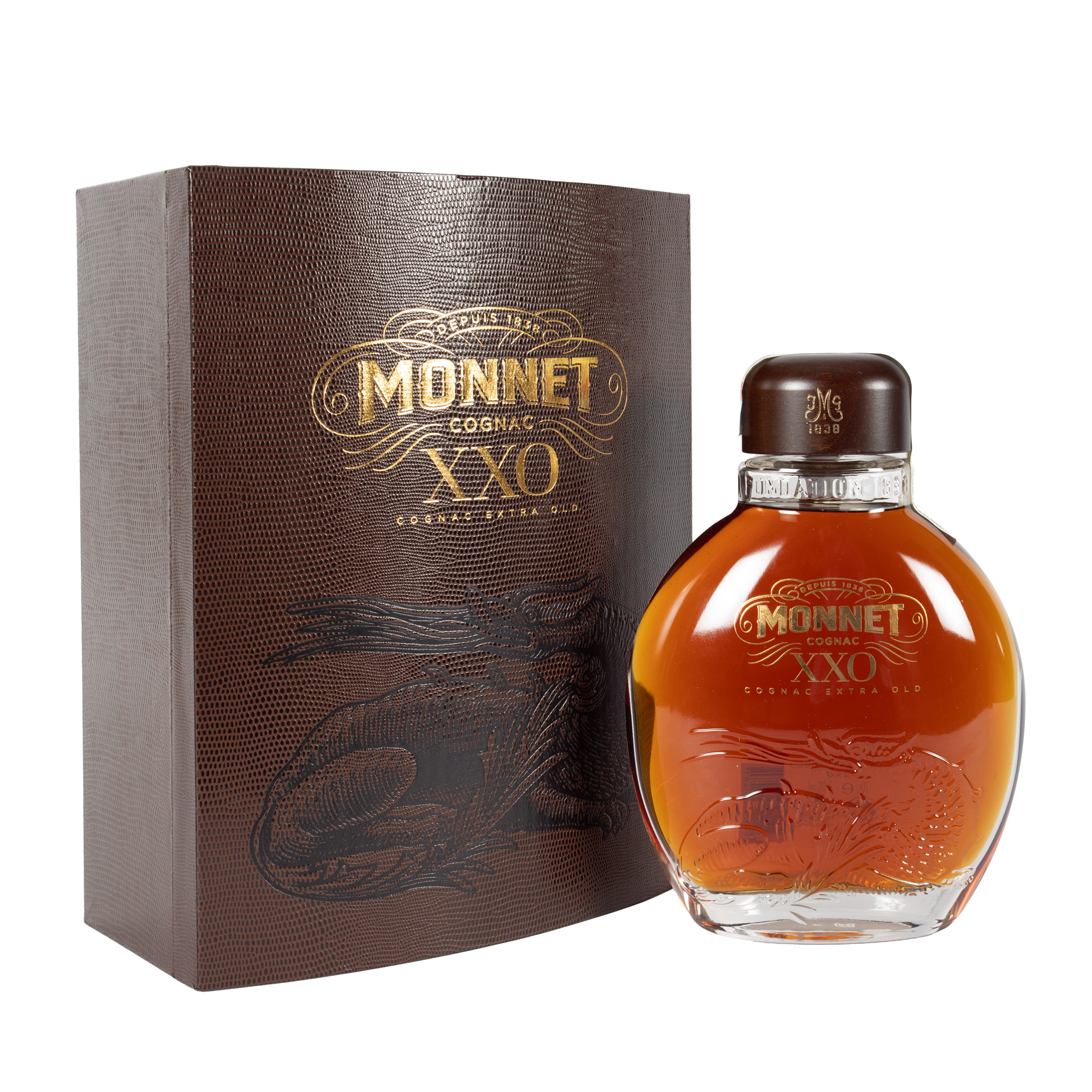 Monnet Cognac XXO, 1st x 0,70l, în cutia originală