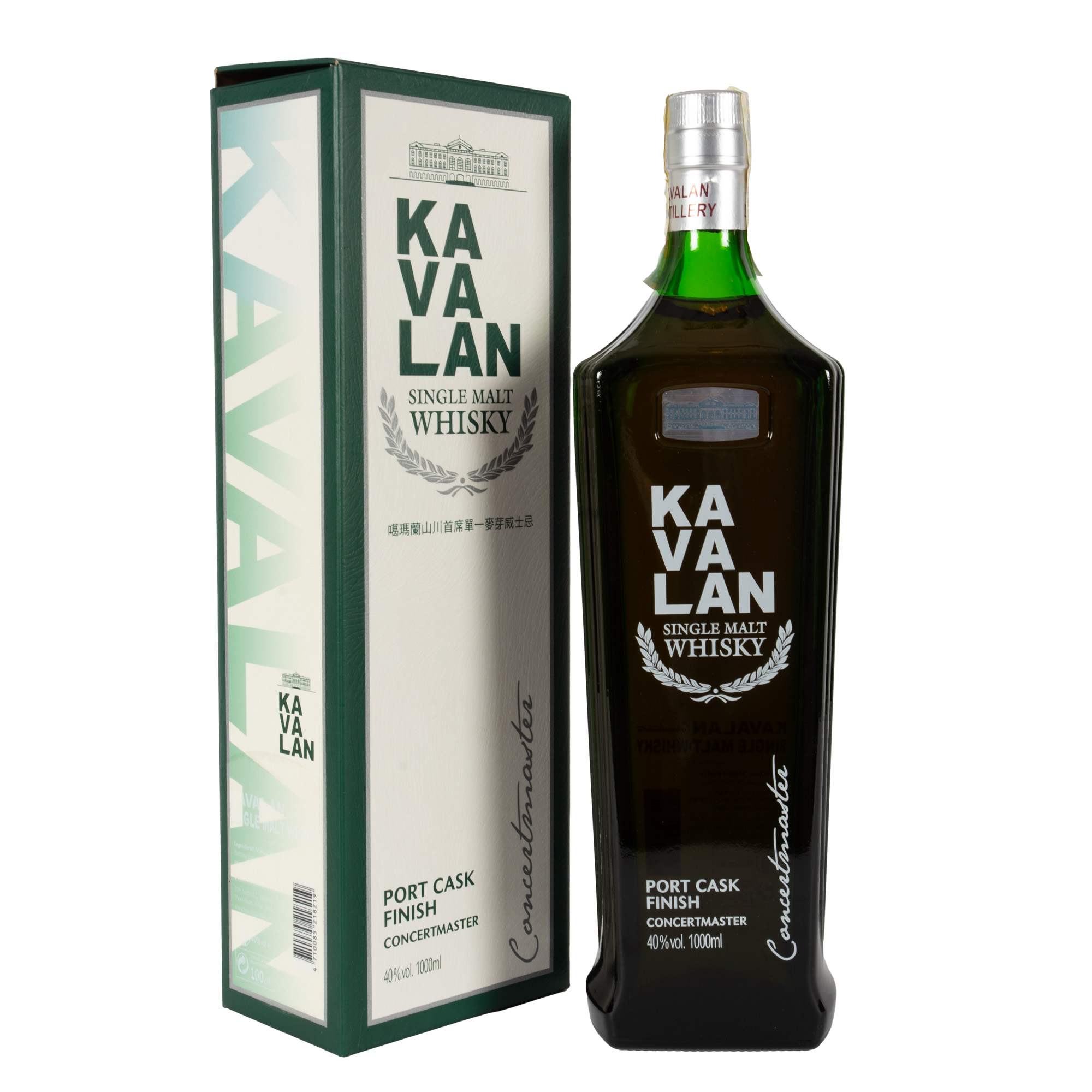 Kavalan Concertmaster, Single Malt Whisky, Taiwan, 1st x 1l, în cutia originală