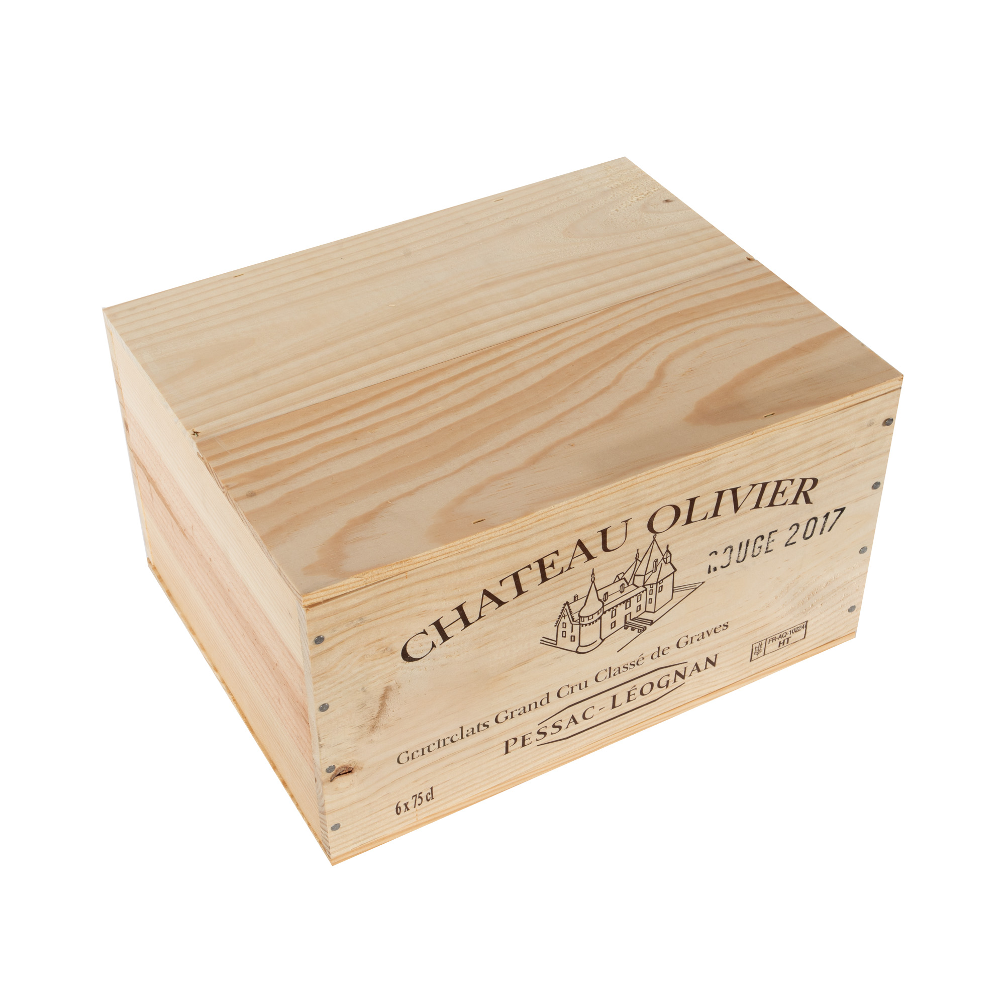 Château Olivier Blanc, Pessac-Léognan, 2017, 6st x 0,75l, în cutia originală și sigilată