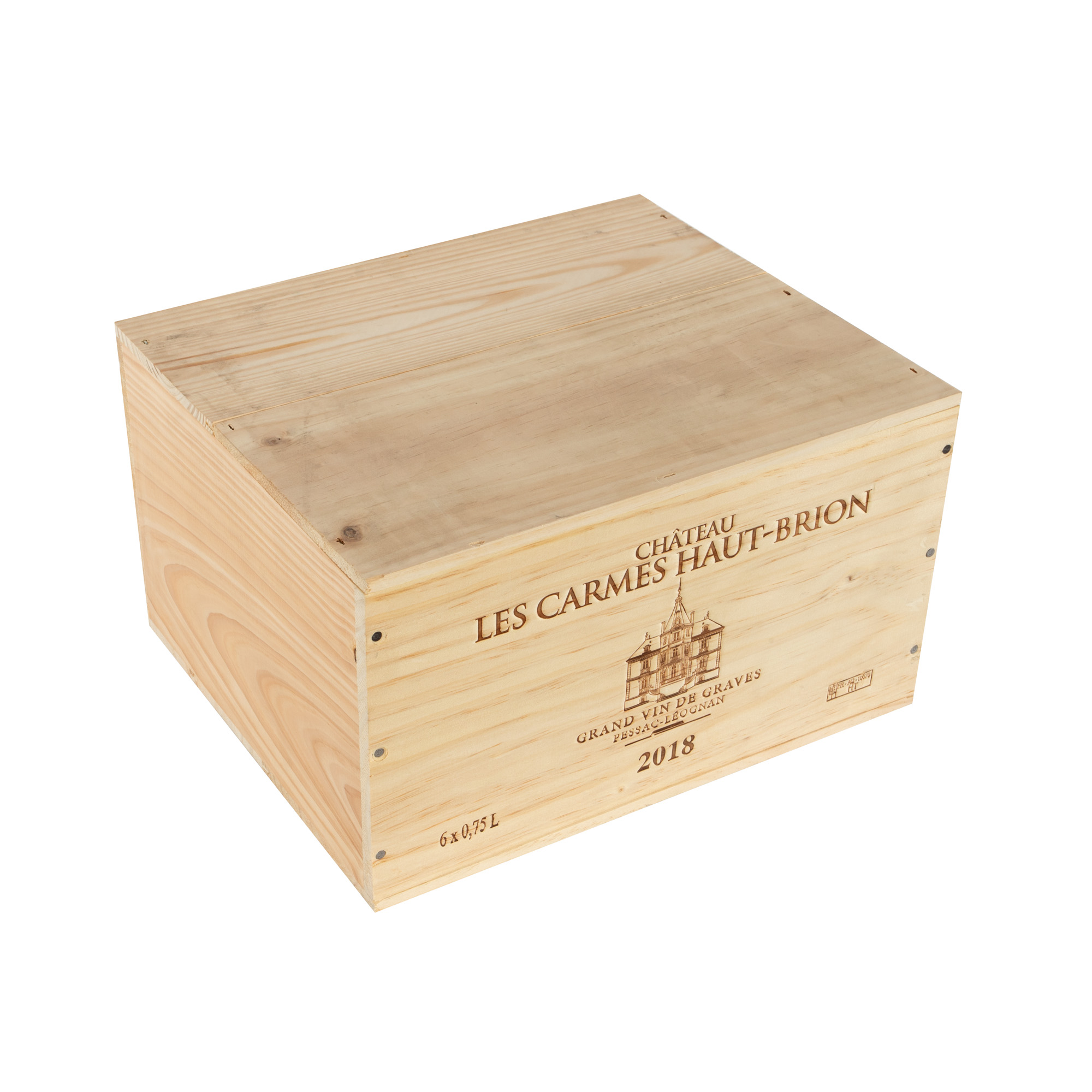 Château Les Carmes Haut-Brion, Pessac-Léognan, 2018, 6st x 0,75l, în cutia originală și sigilată