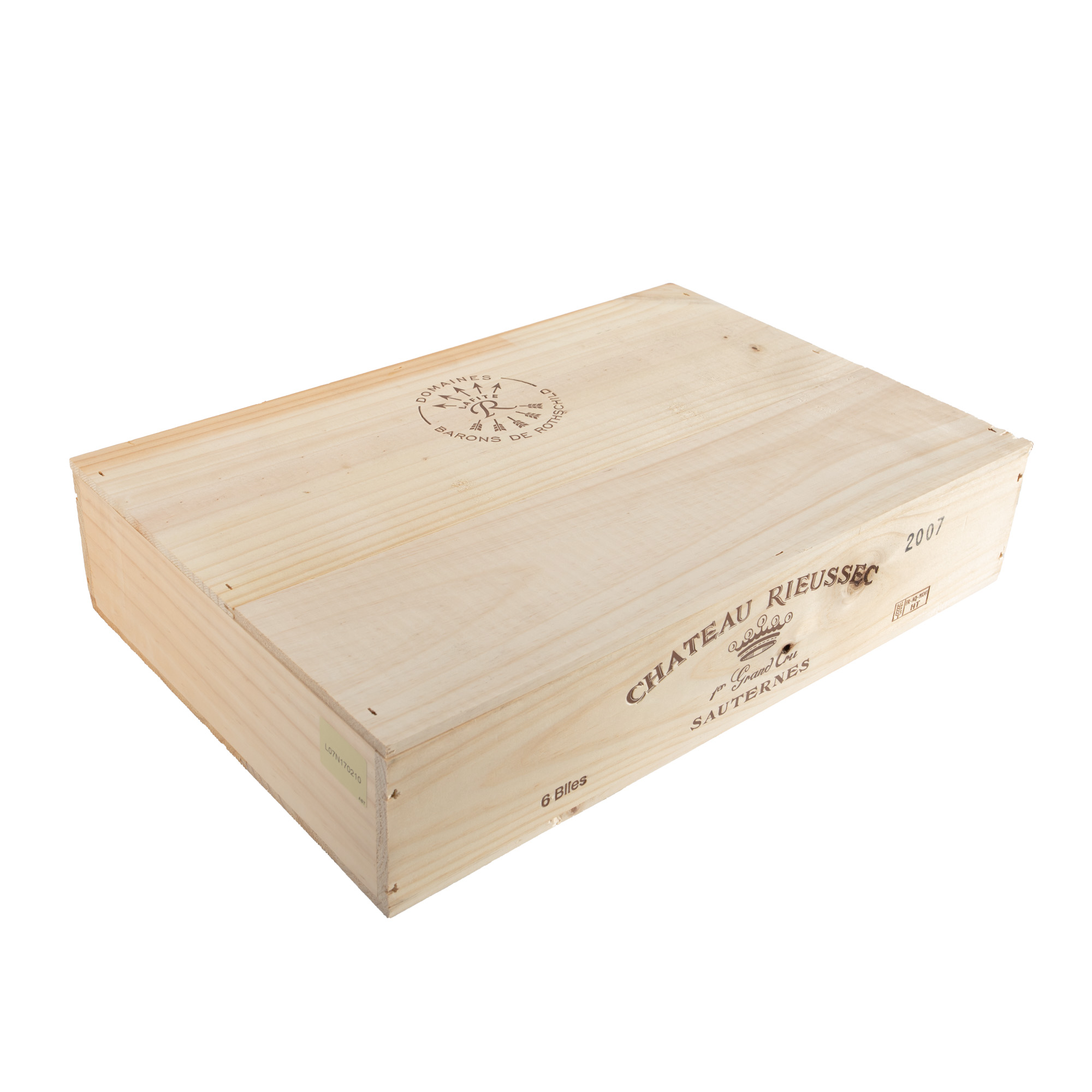 Château Rieussec, Sauternes Premier Cru Classé, 2007, 6st x 0.75l, in the original and sealed box