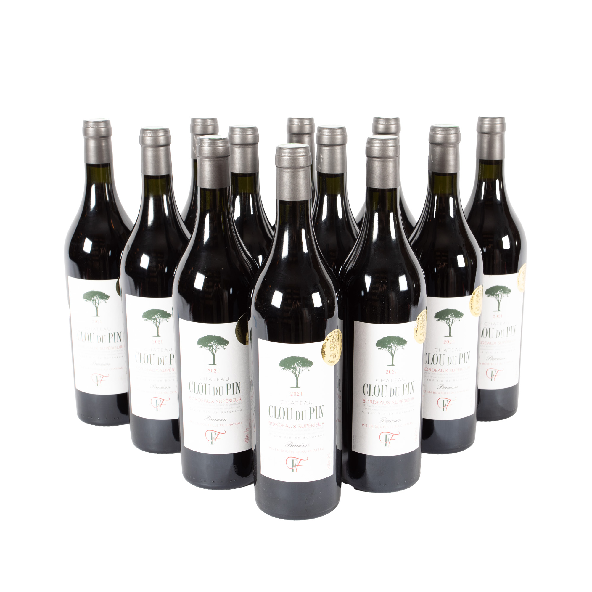 Château Clou Du Pin, Bordeaux Superior, 2021, 12st x 0.75l