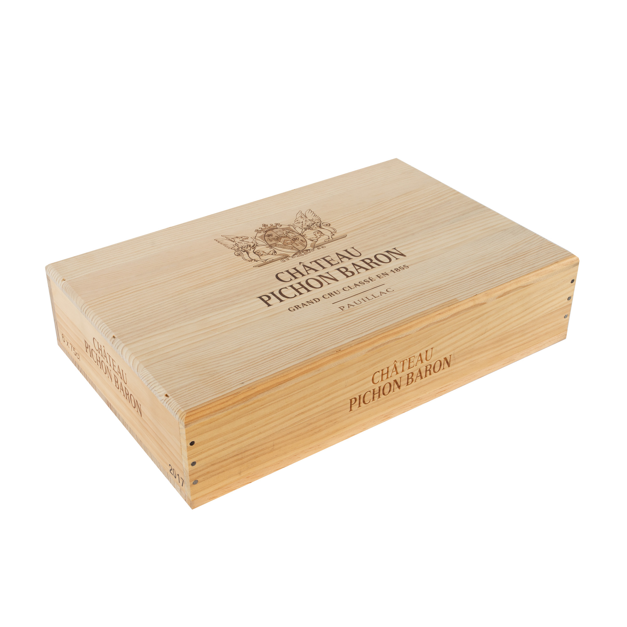 Château Pichon Baron, Pauillac Cru Classé, 2017, 6st x 0,75l, în cutia originală și sigilată