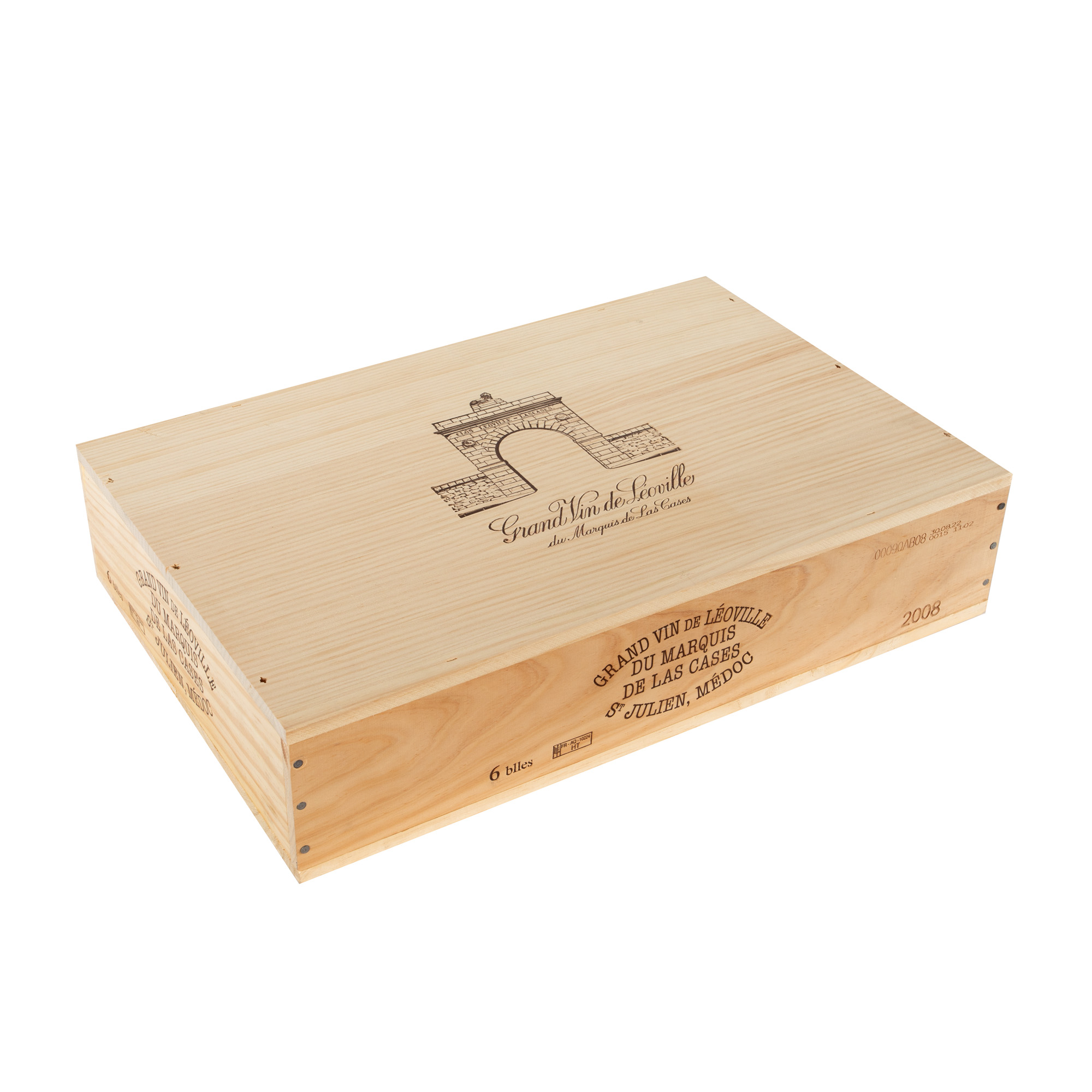 Château Leoville Las Cases, Saint-Julien, 2008, 6st x 0,75l, în cutia originală și sigilată
