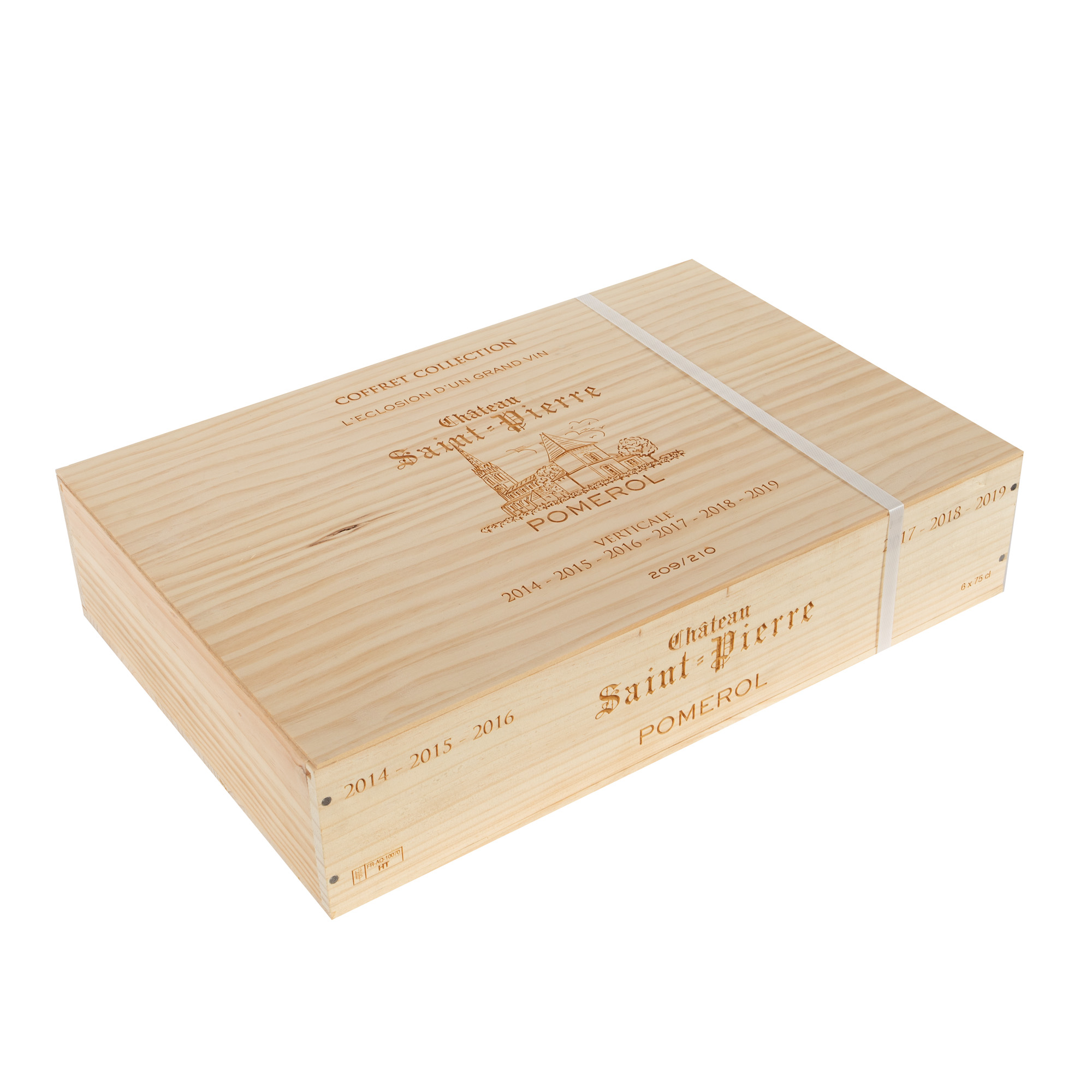 Verticală Château Saint Pierre, Pomerol, 2014-2019, 6st x 0,75l, în cutia originală și sigilată