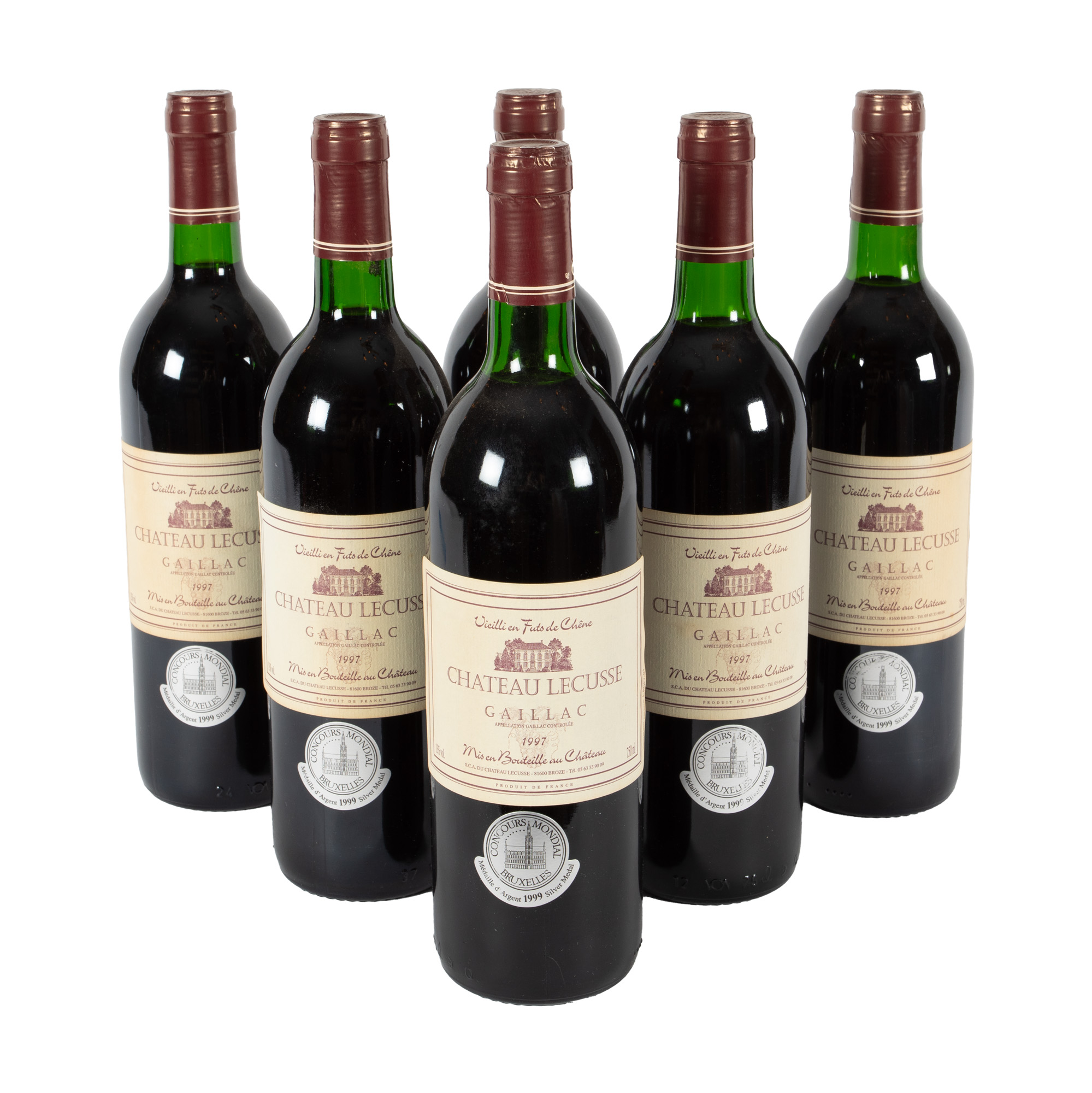 Château Lecusse, Gaillac, 1997, 6st x 0,75l