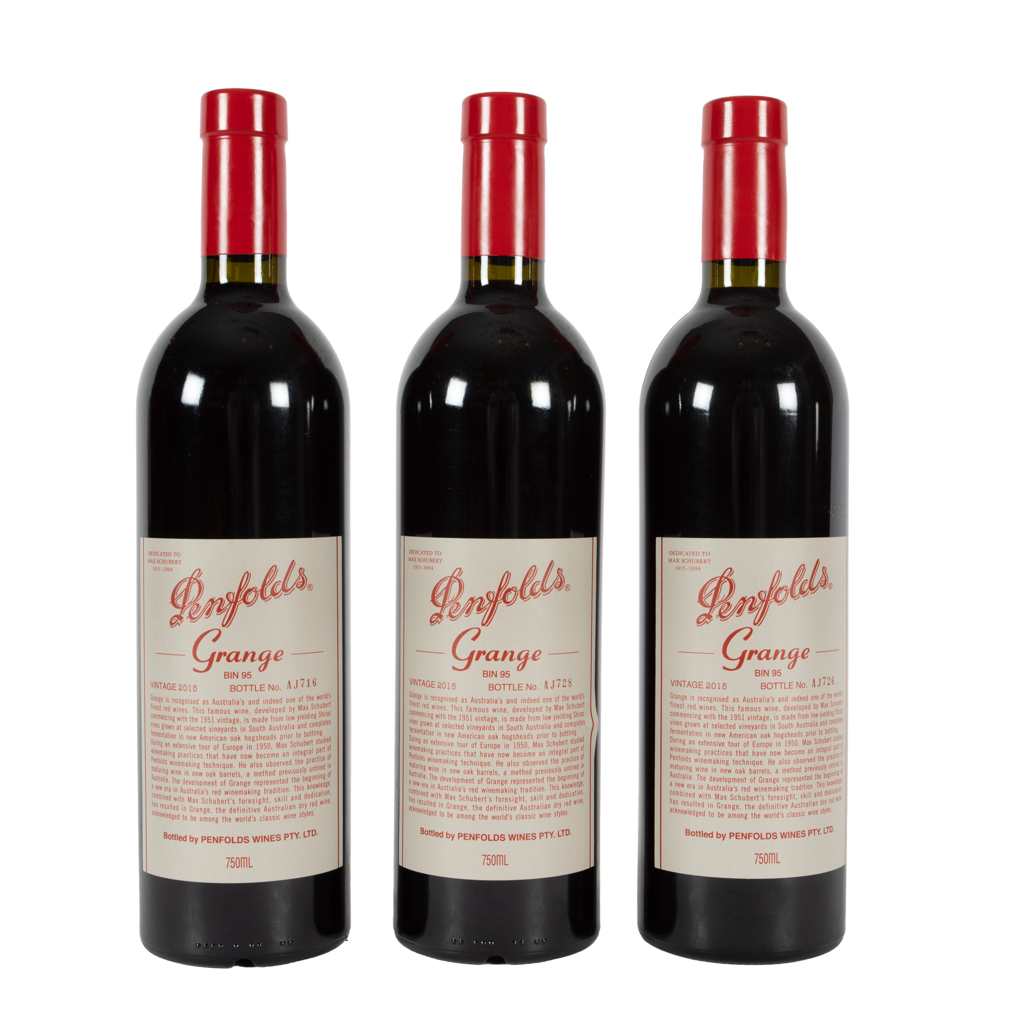 Penfolds Grange Shiraz, 2015, 3st x 0,75l