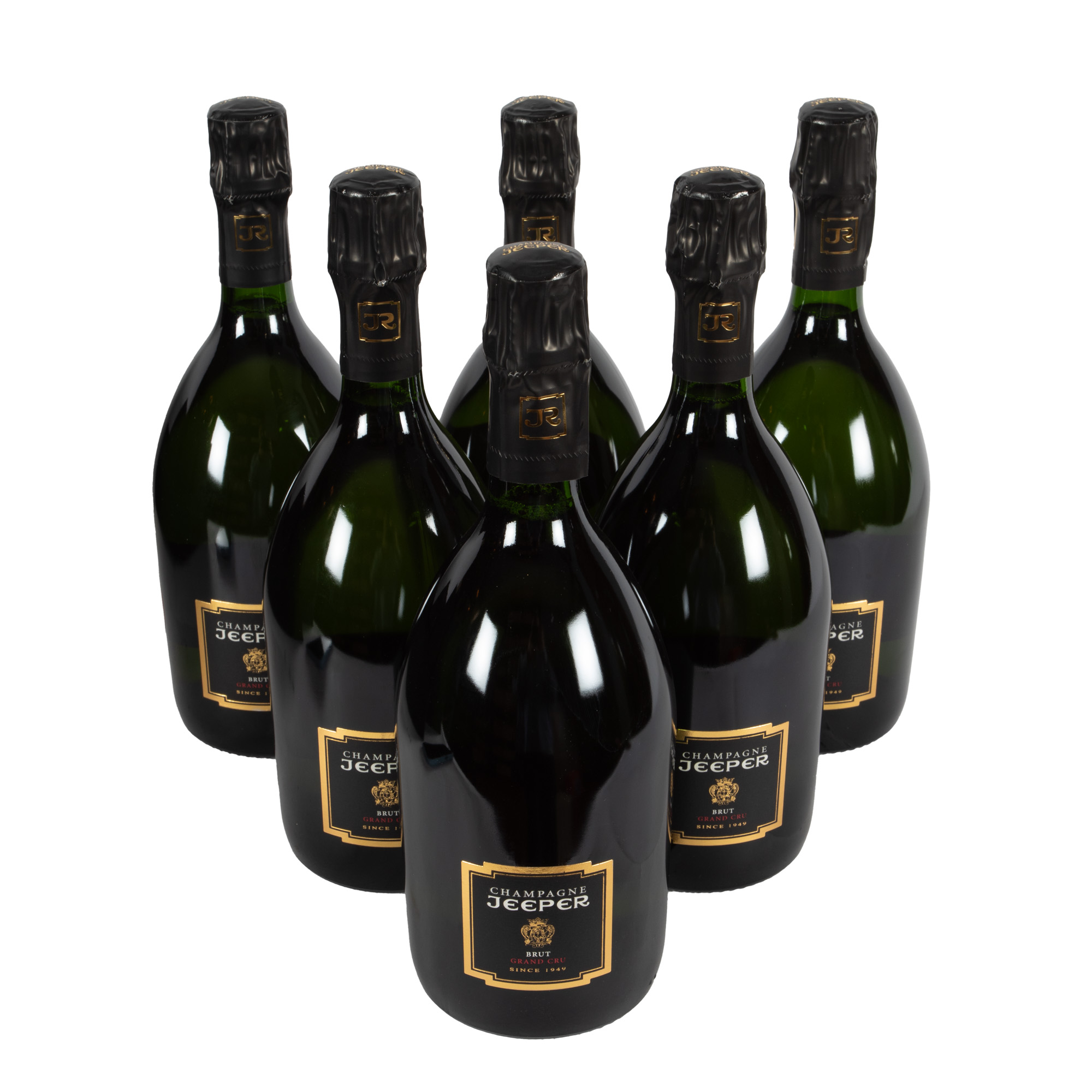 Champagne Jeeper Grand Cru Brut, 6st x 0,75l, în cutiile originale