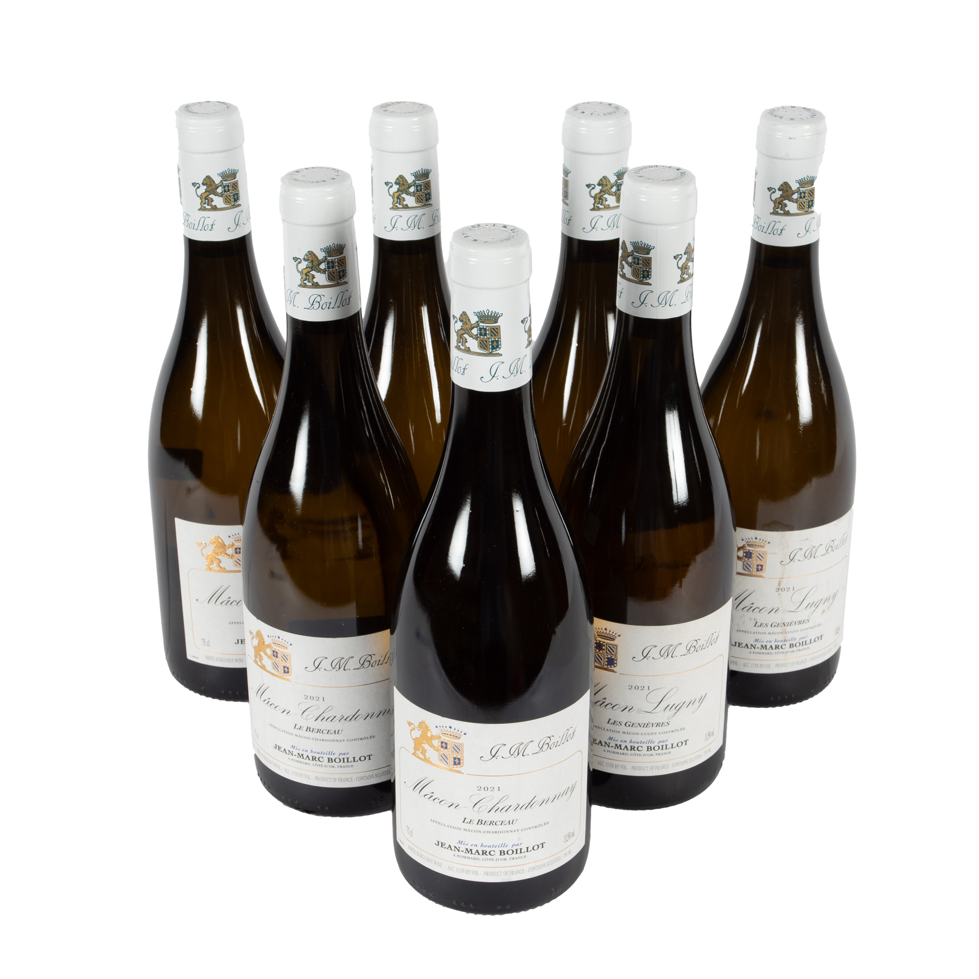 JM Boillot, Mâcon Chardonnay “Les Berceaux” și Mâcon-Lugny “Les Genièvres”, 2021, 7st x 0,75l