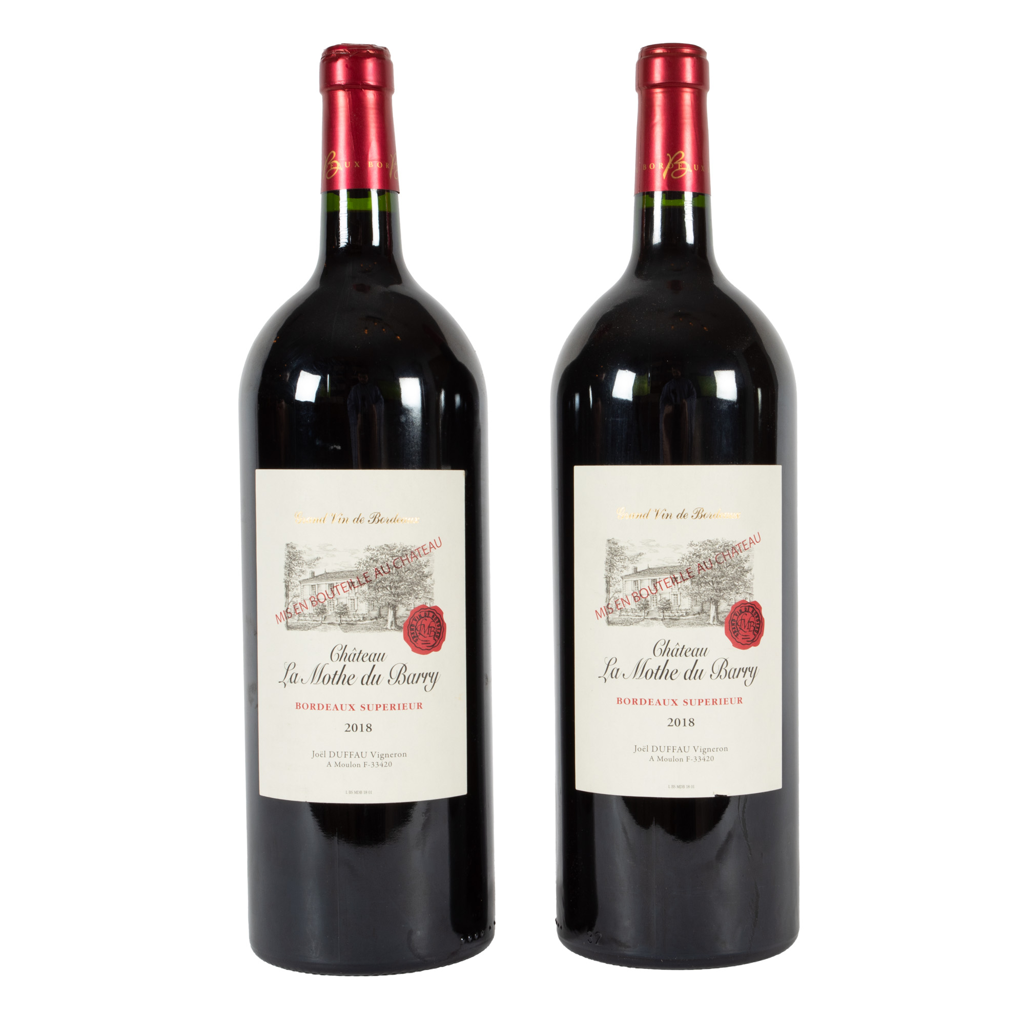 Joël Duffau, La Mothe du Barry, Bordeaux Supérieur, 2018, 2pc x 1.5l