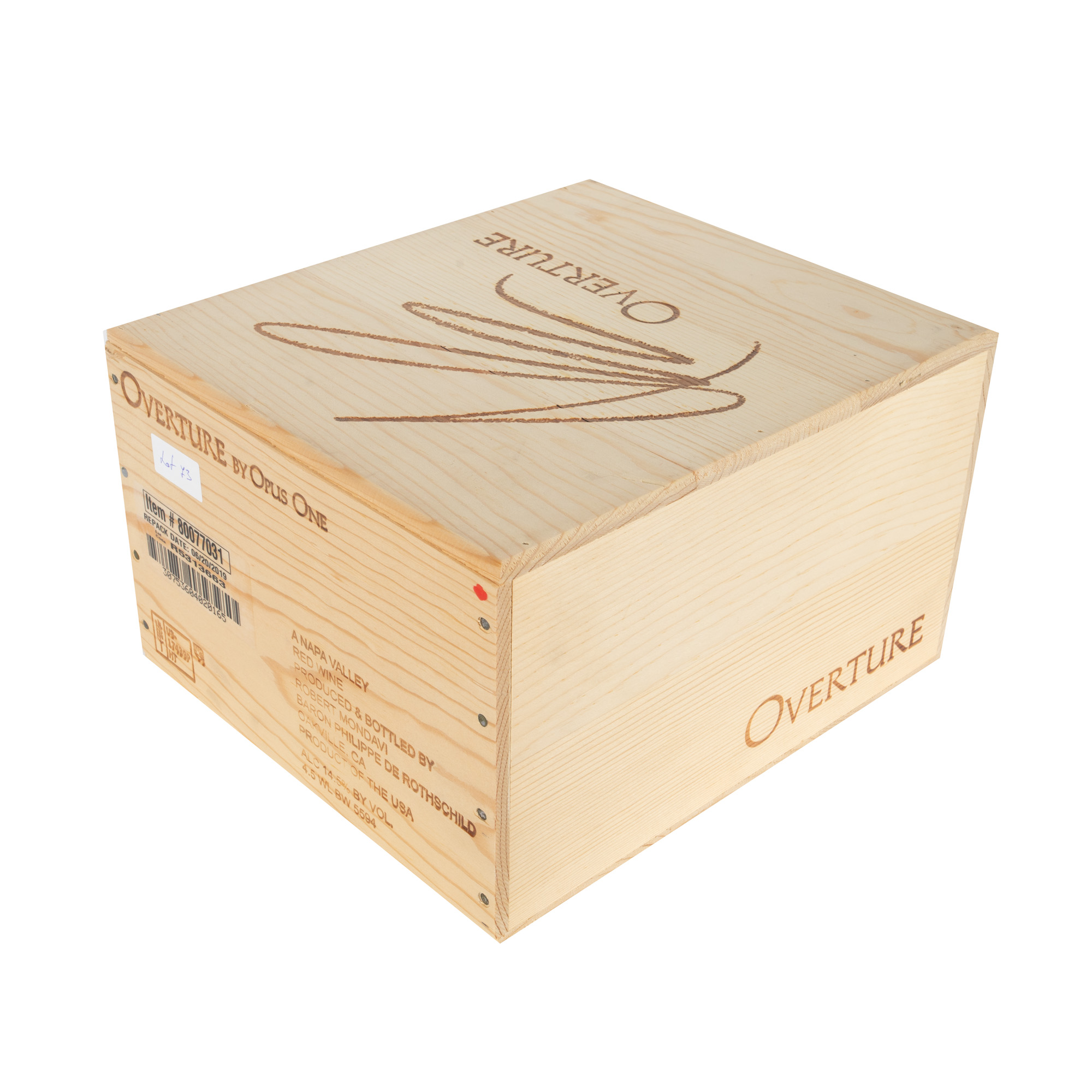 Overture Opus One, Napa Valley, California, 6st x 0,75l, în cutia originală și sigilată