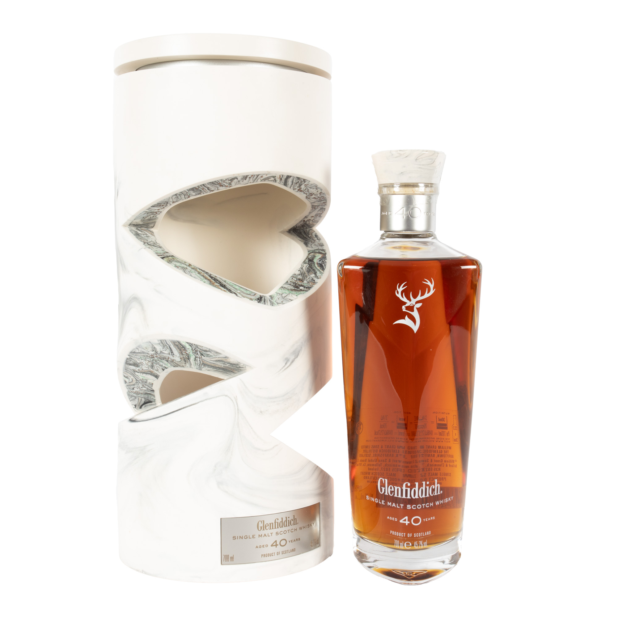 Glenfiddich Single Malt Scotch Whisky, 40 ani vechime, 1st x 0,70l, în cutia originală