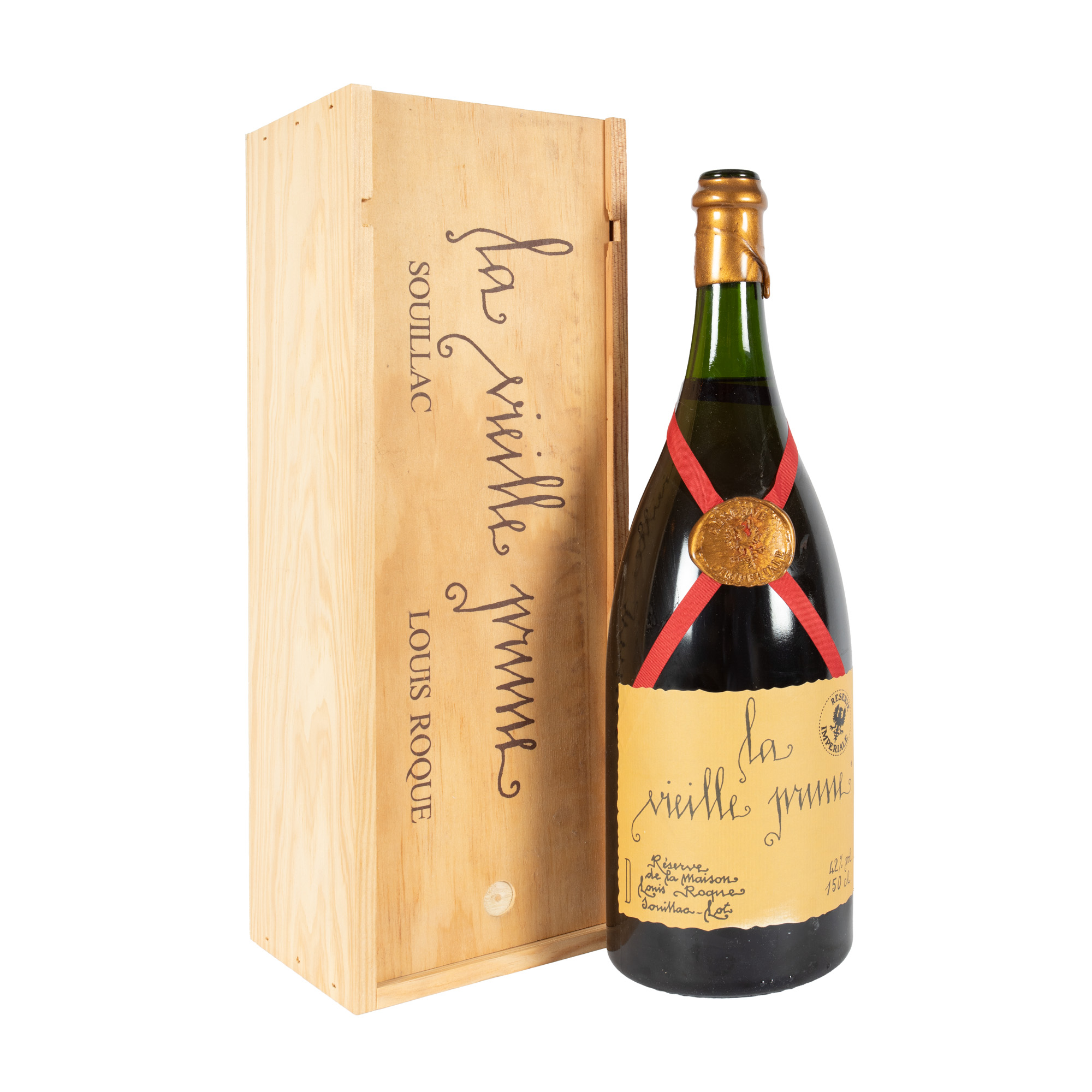 Brandy Louis Roque La Vieille Prune Réserve Impériale, 1st x 1,5l, în cutia originală