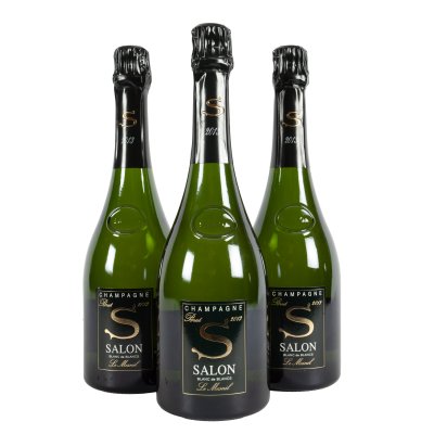 Champagne Salon, Blanc de Blancs Le Mesnil, 2013, 3 bottles x 0.75l