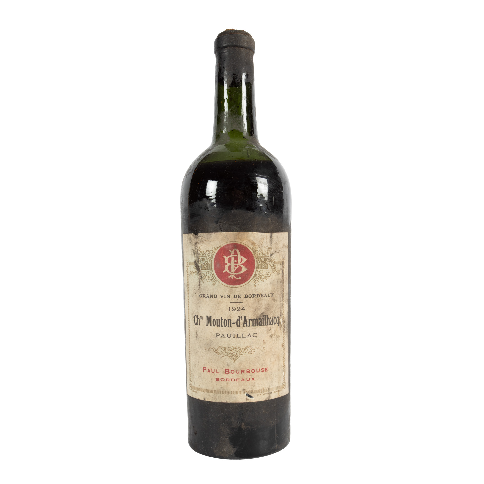 Château Mouton-d'Armailhacq, Pauillac, 1924, 1st x 0,75l 