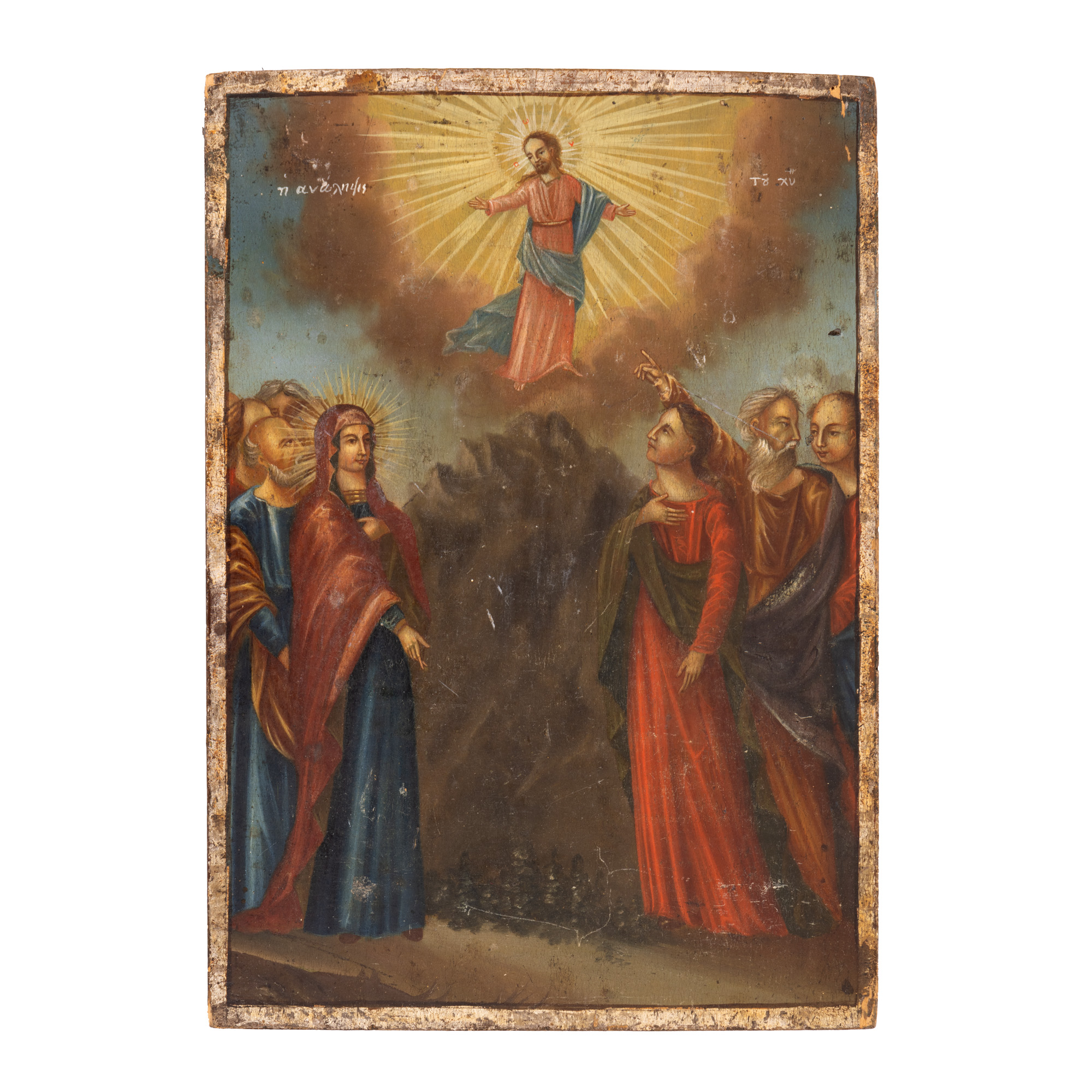 Icon on wood, "Ascension of the Lord", Moldavian school, first half of the 19th century