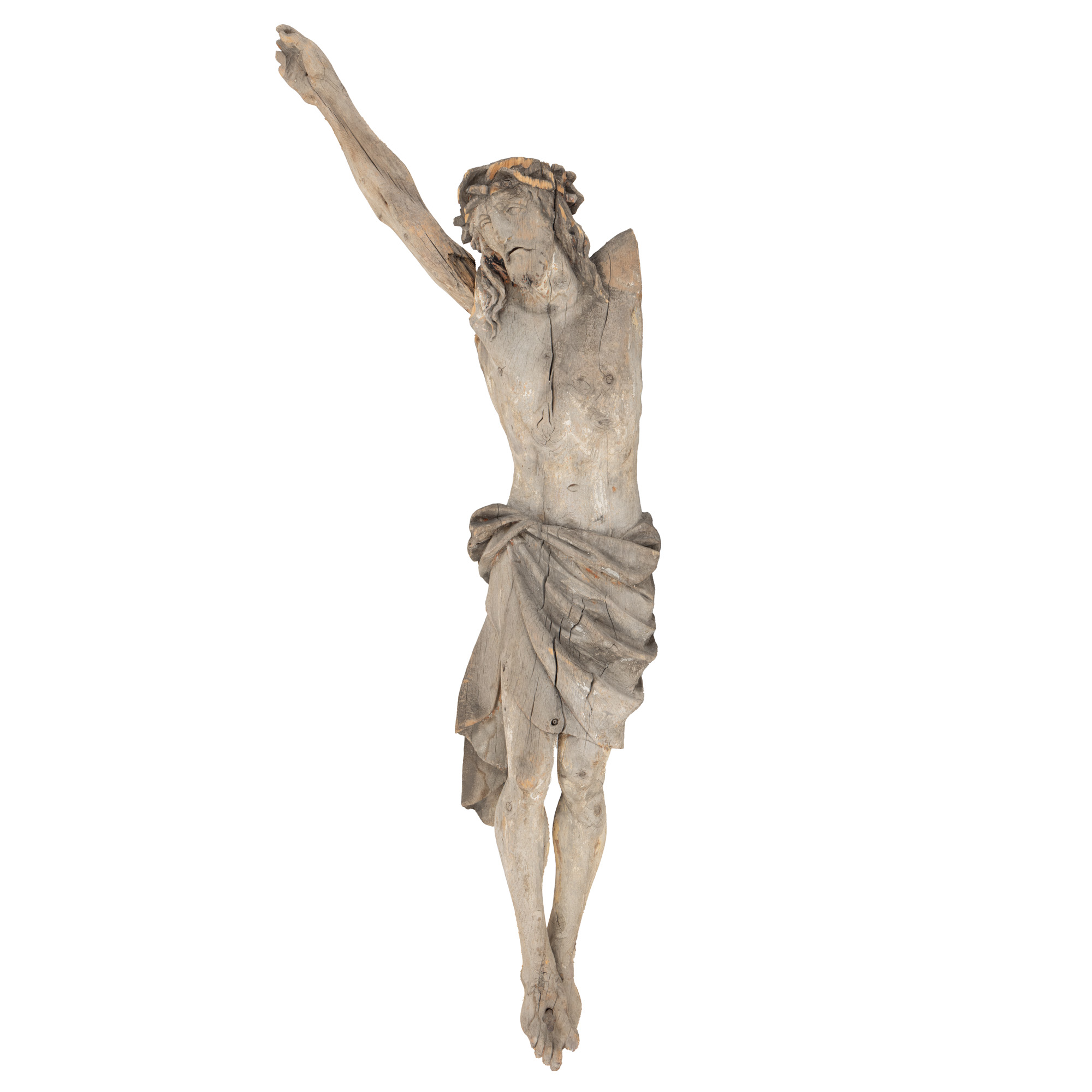 Statuetă din lemn, ”Corpus Christi”, atelier transilvănean, sec. XIX