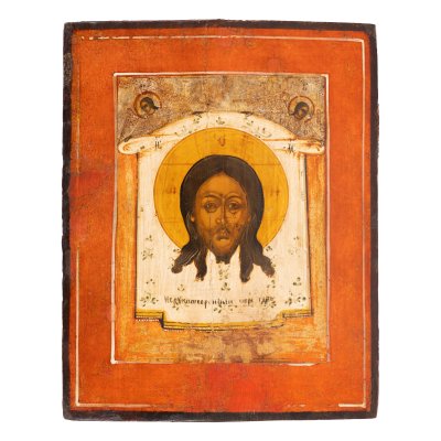 Icon on wood, "Holy Mandylion", Russian school, 19th century