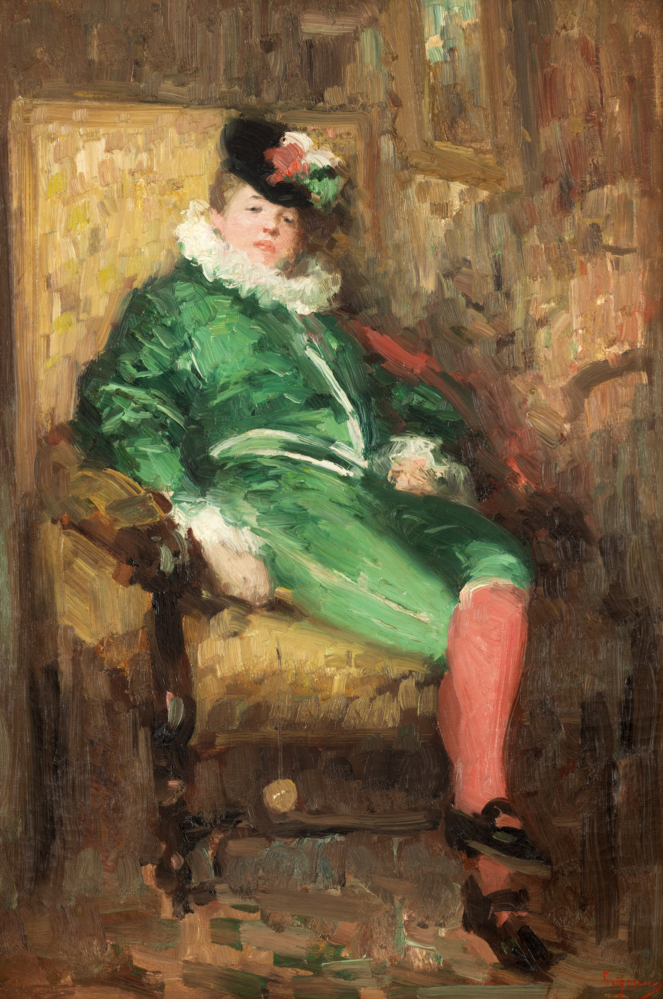 Green Ball Gown (Colombina in Green)