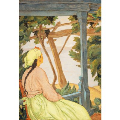 La Balcic (Tătăroaică privind marea)