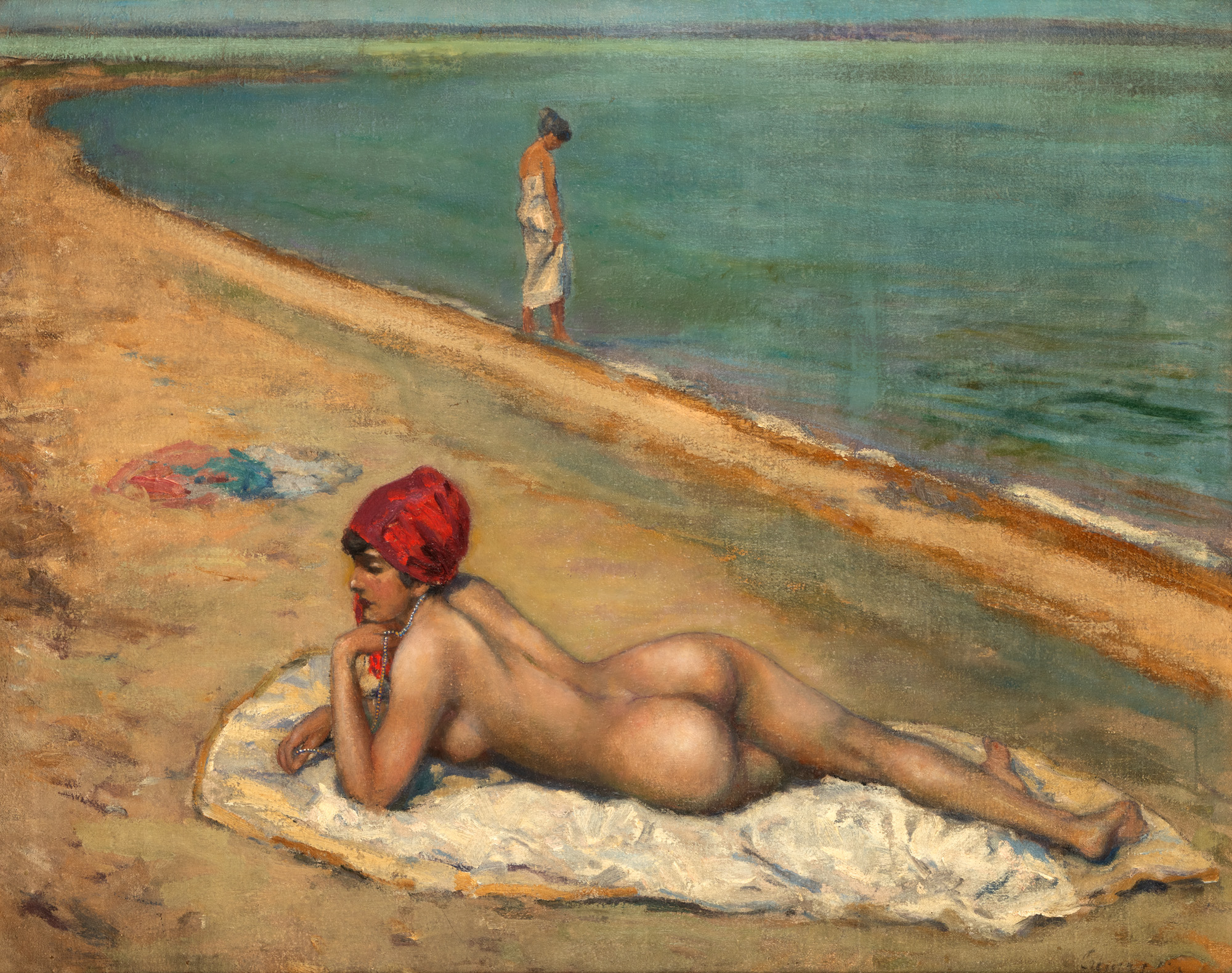 La plajă