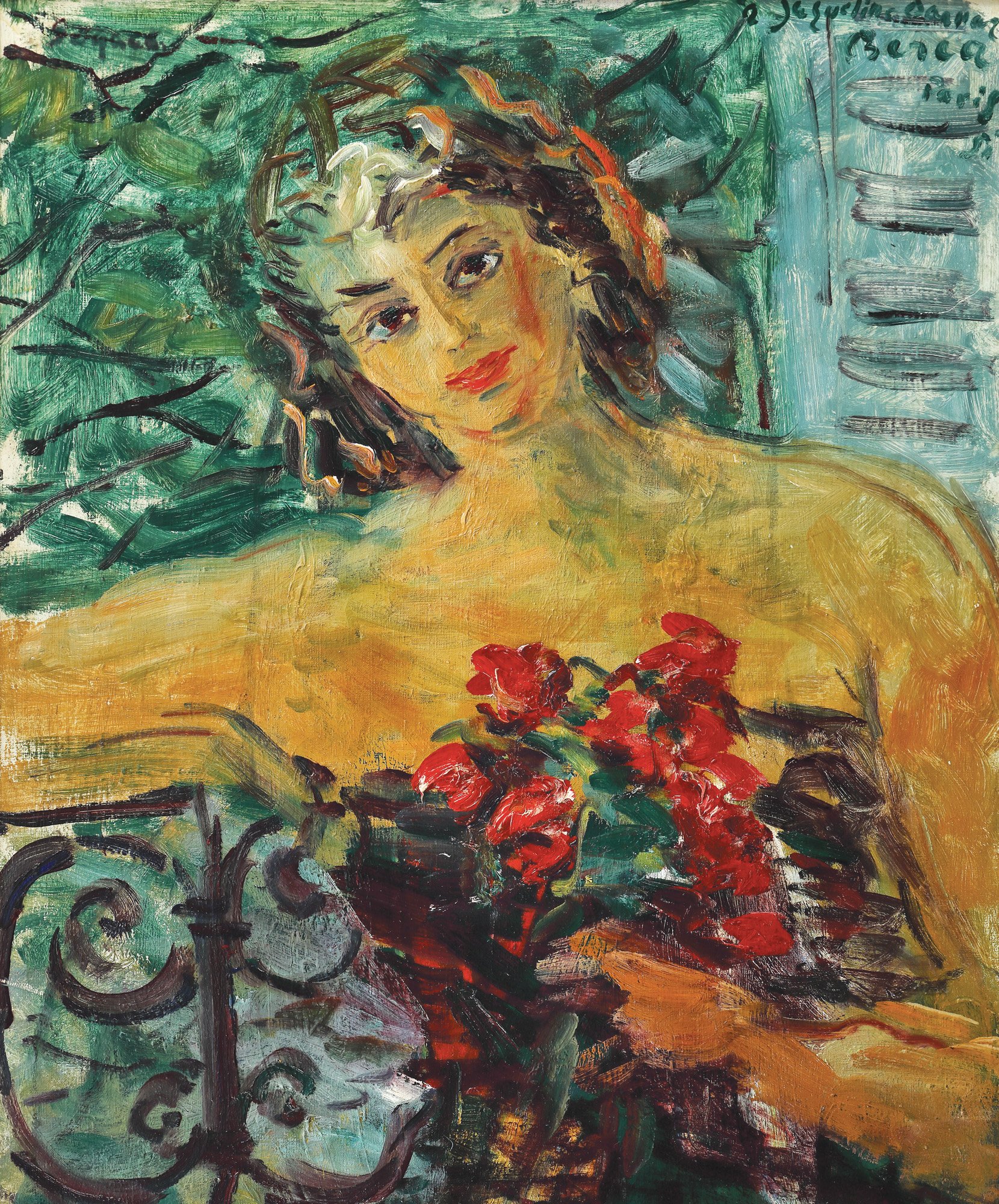 On the Terrace with Roses