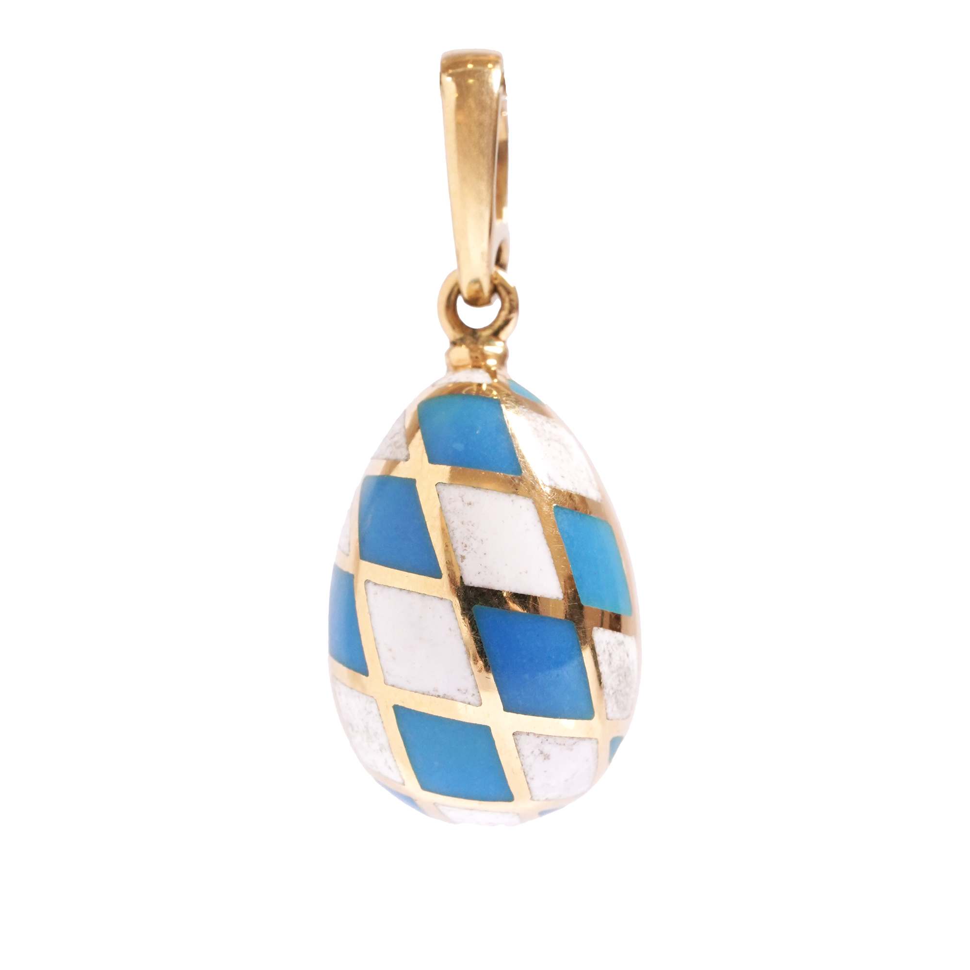 Златен медальон Fabergé by Victor Mayer, декориран с емайл, лимитирана серия  79/1000, придружен от кутия и сертификат
