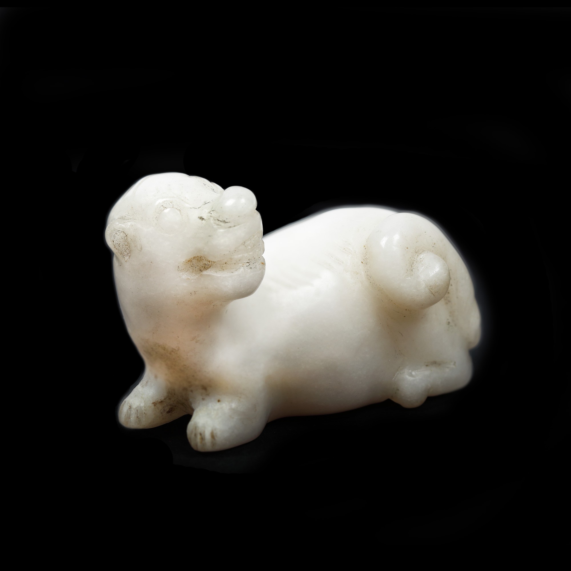 White jade Chilong Dragon, the Ming Era, China, the 15th century