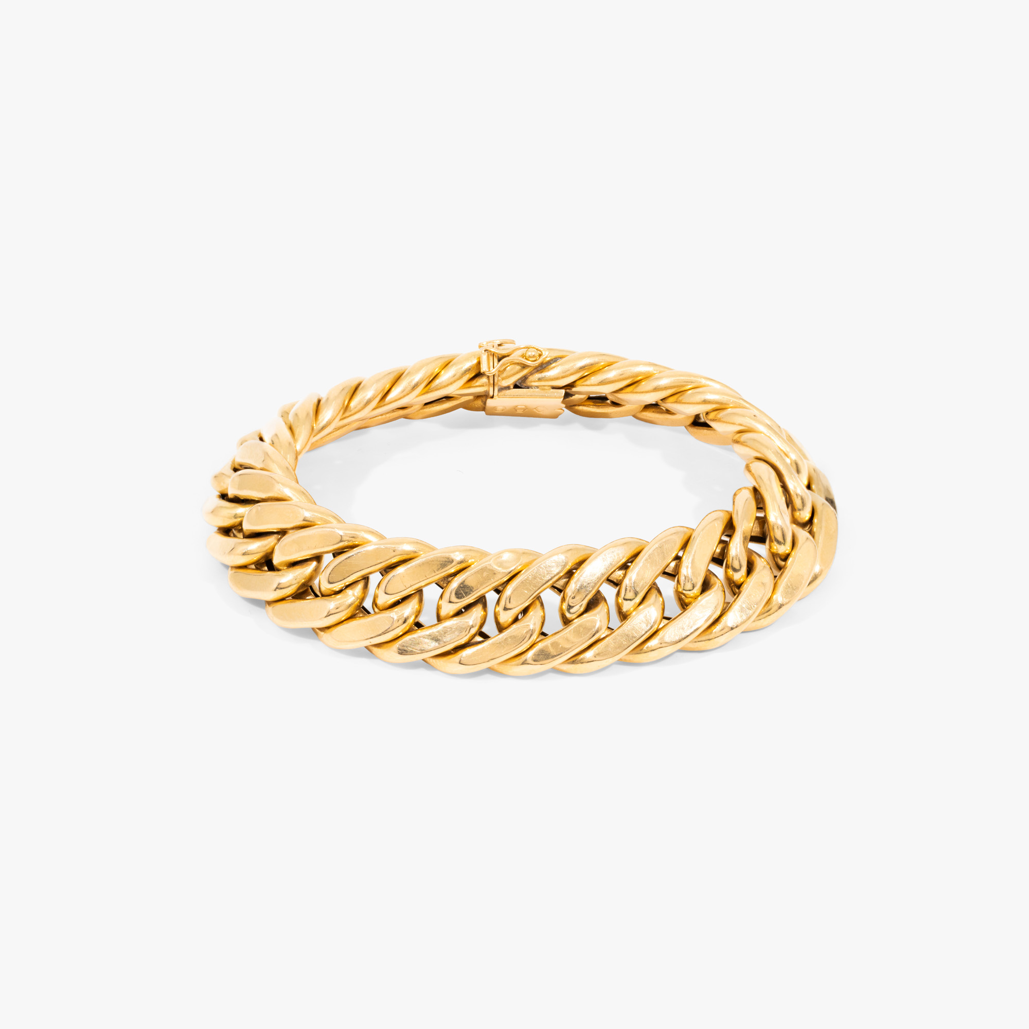 Woven gold bracelet, cca. 1960
