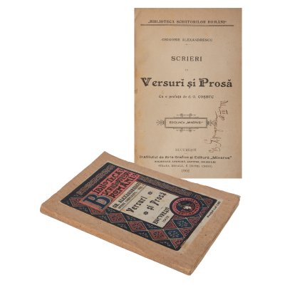 ”Scrieri în Versuri și Proză”, de Grigore Alexandrescu, ediția George Coșbuc, București, 1902