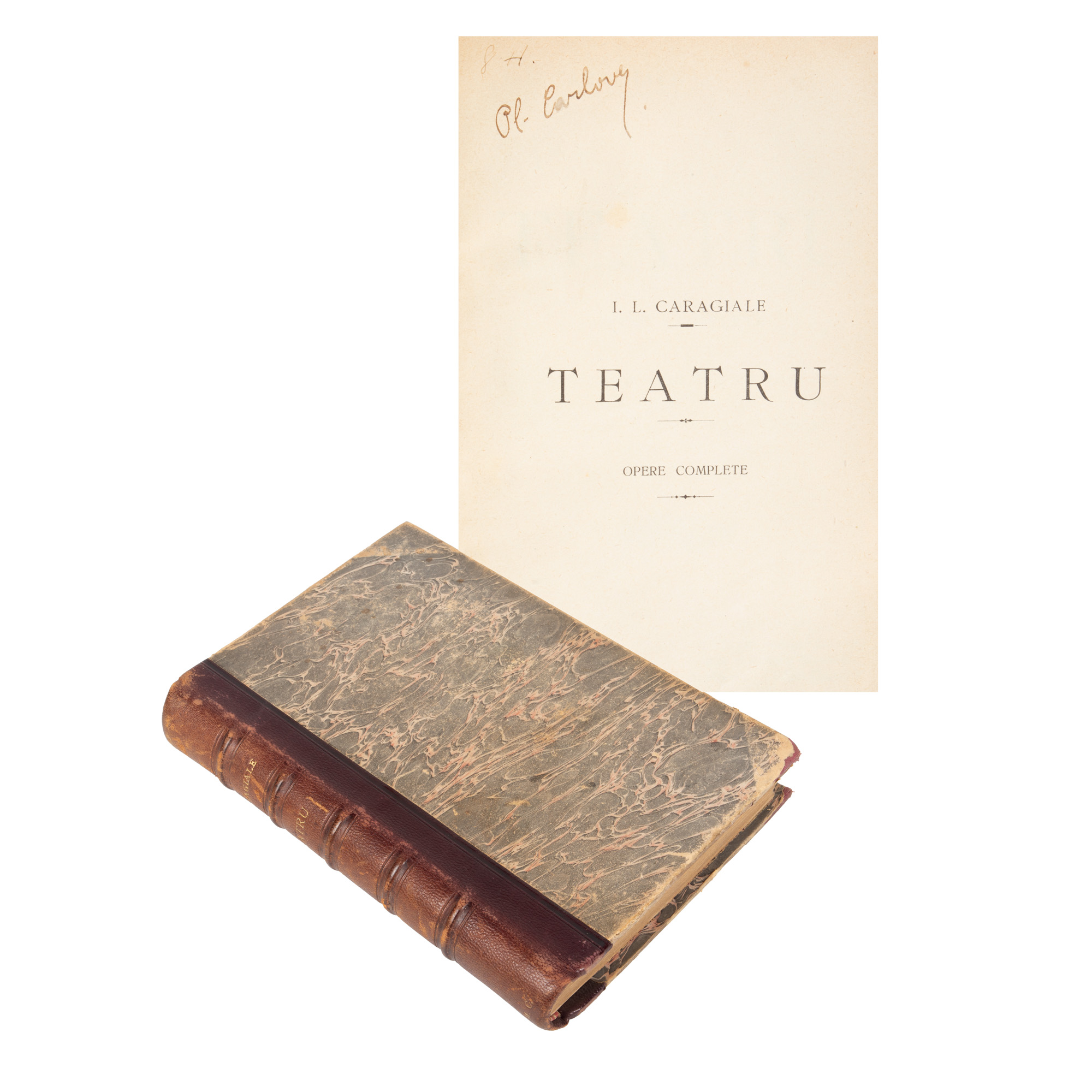 "Theatre. Complete Works", by Ion Luca Caragiale, first edition, Bucharest, 1908, with ex libris