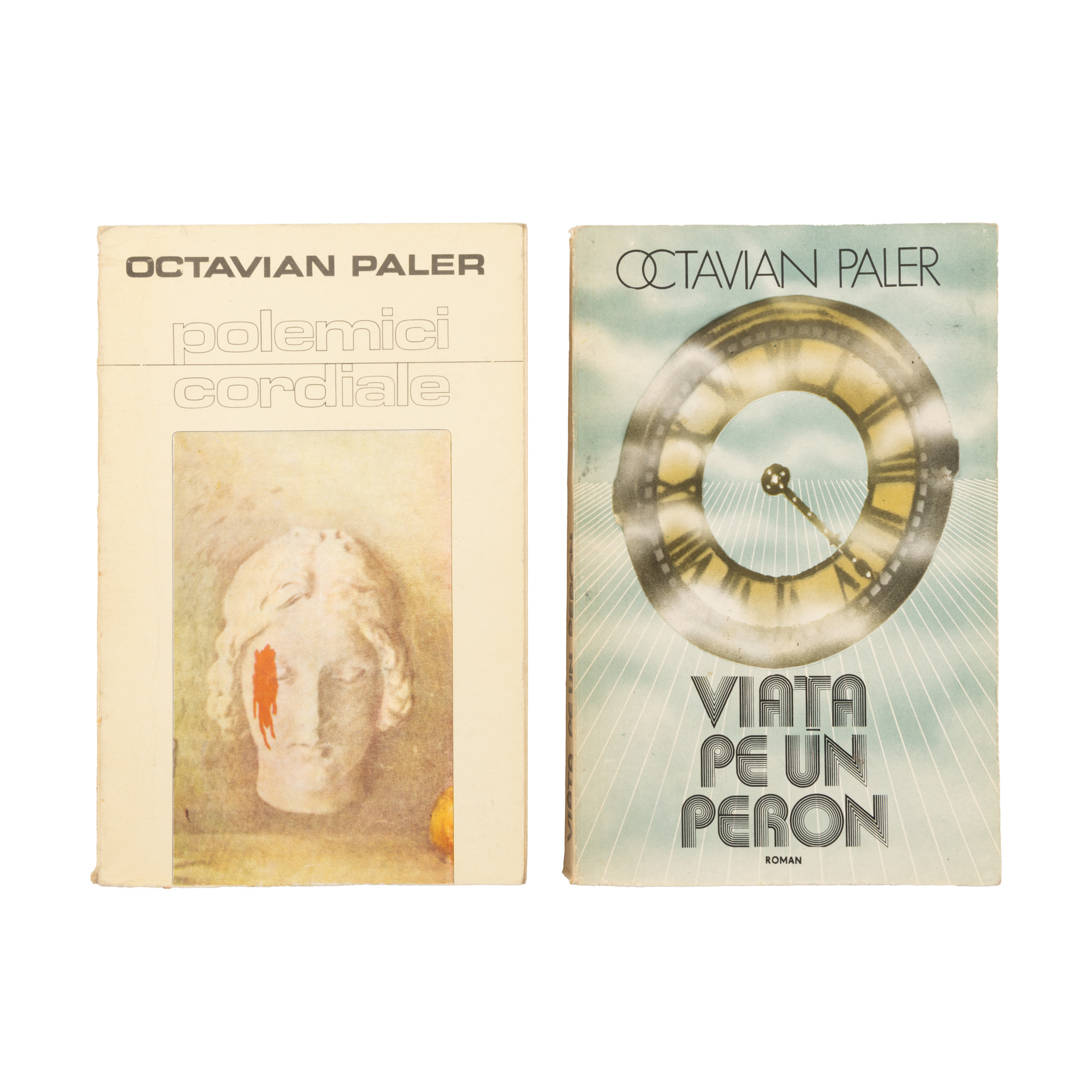 Lot format din ”Polemici cordiale” și ”Viața pe un peron”, de Octavian Paler, București, 1981-1983, cu dedicația și semnătura olografe ale autorului către către Magdalena Popescu-Bedrosian, din a cărei colecție provin