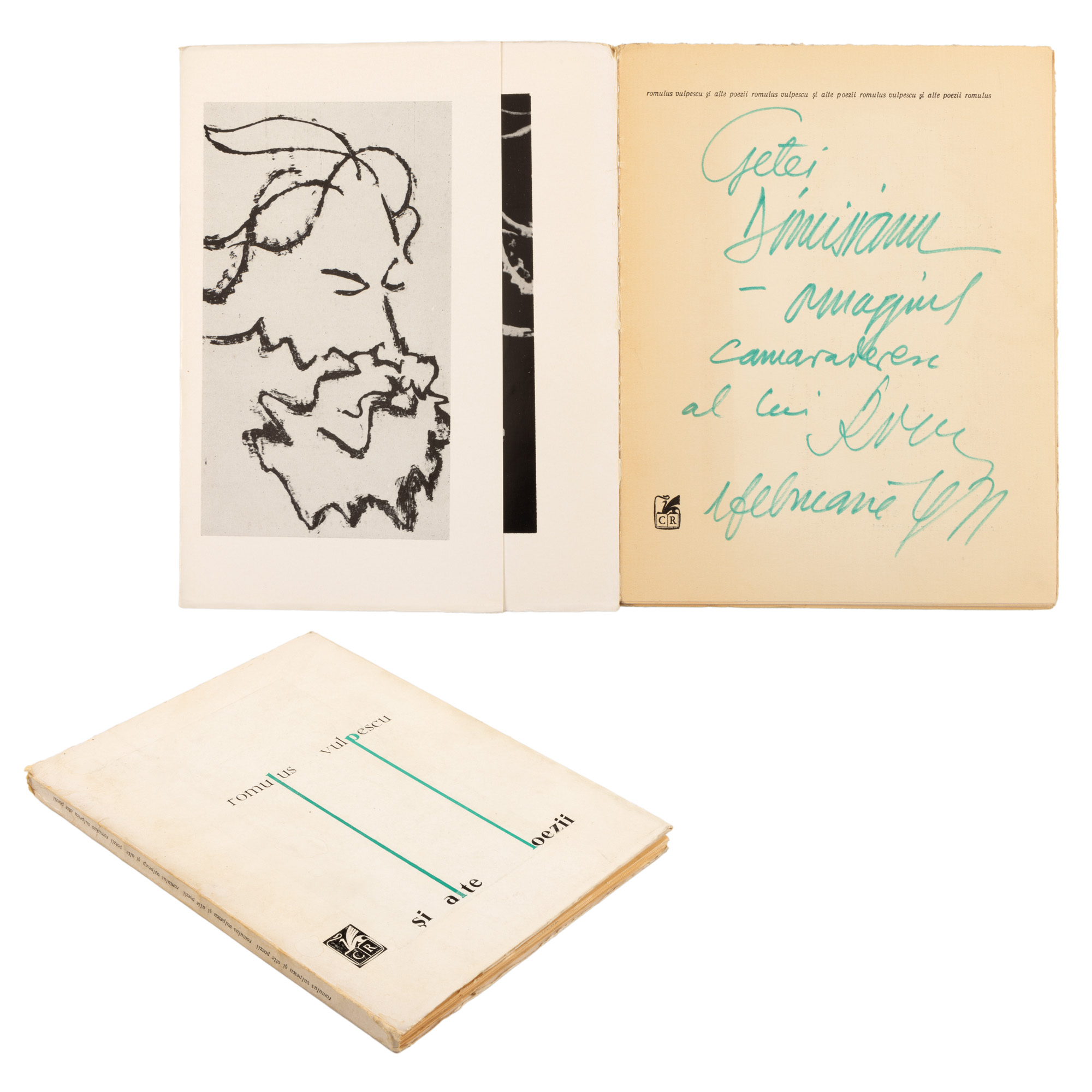 "And other poems", by Romulus Vulpescu, first edition, Bucharest, 1970, copy 10/250, not intended for commerce, with the dedication and holograph signature of the author, comes from the collection of Magdalena Popescu-Bedrosian