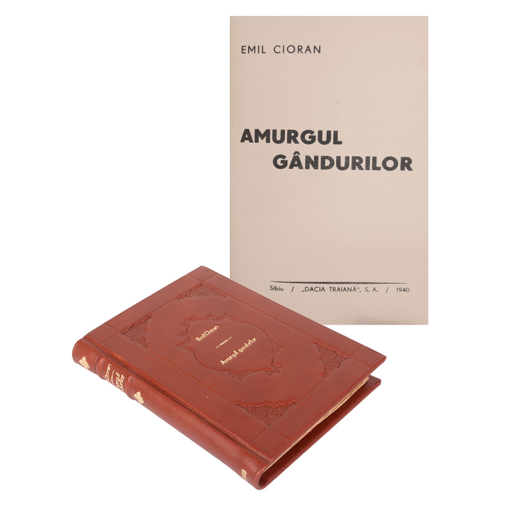 "Twilight of Thoughts" by Emil Cioran, first edition, Sibiu, 1940