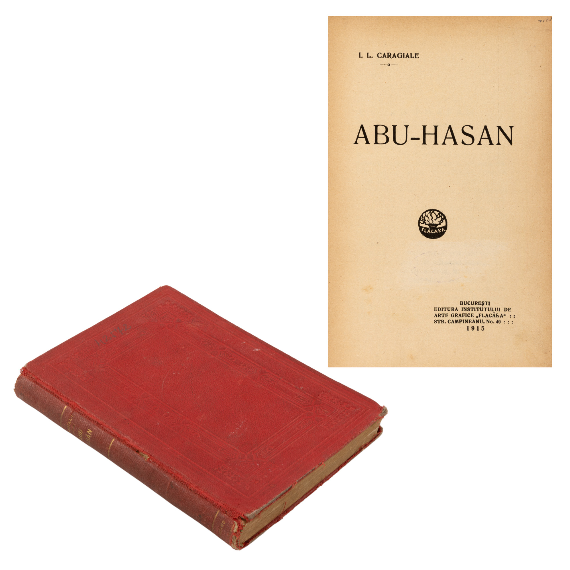 ”Abu-Hasan”, de Ion Luca Caragiale, ediție princeps, București, 1915