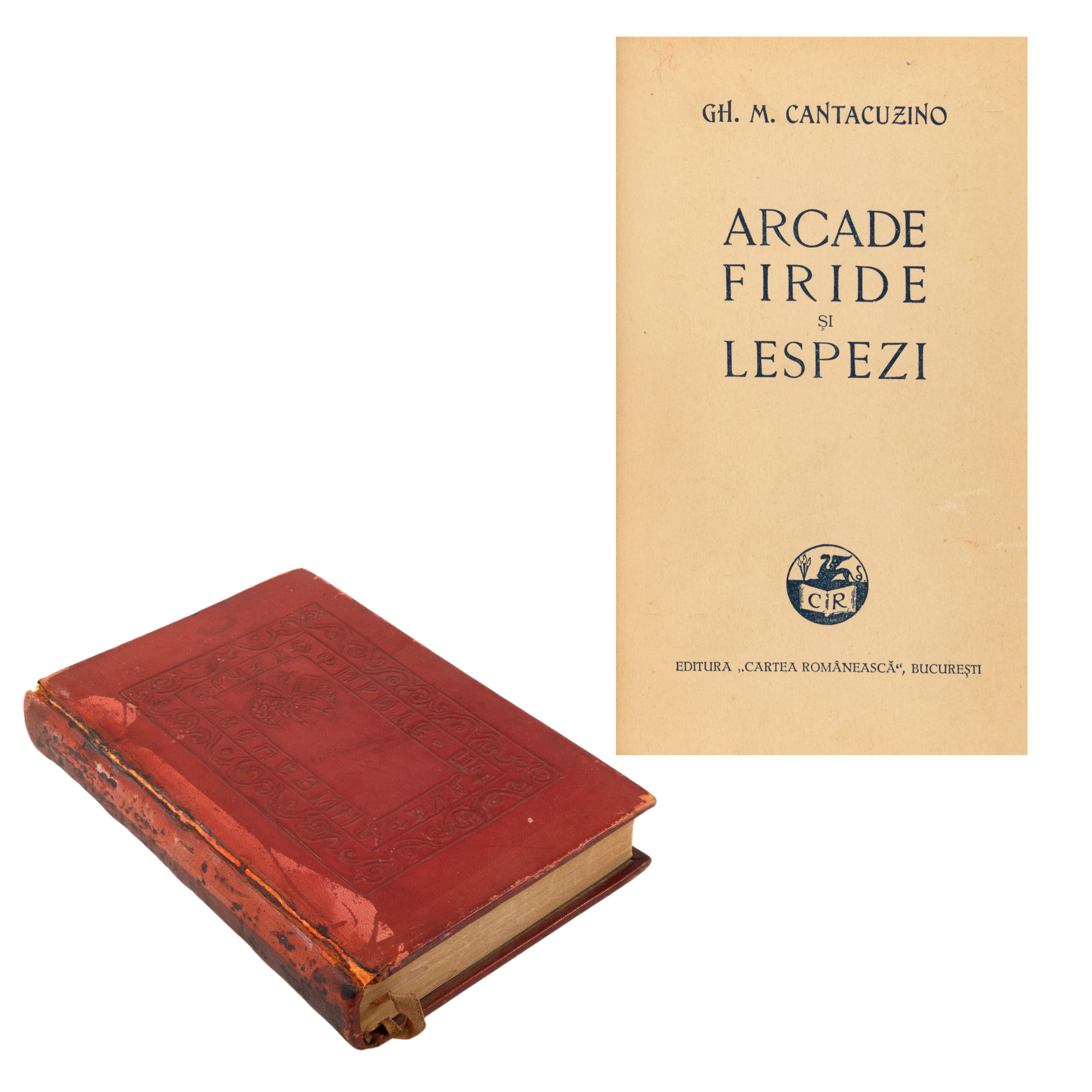 "Arcades, Niches and Slabs" by George Matei Cantacuzino, Princeps Edition, Bucharest, 1932