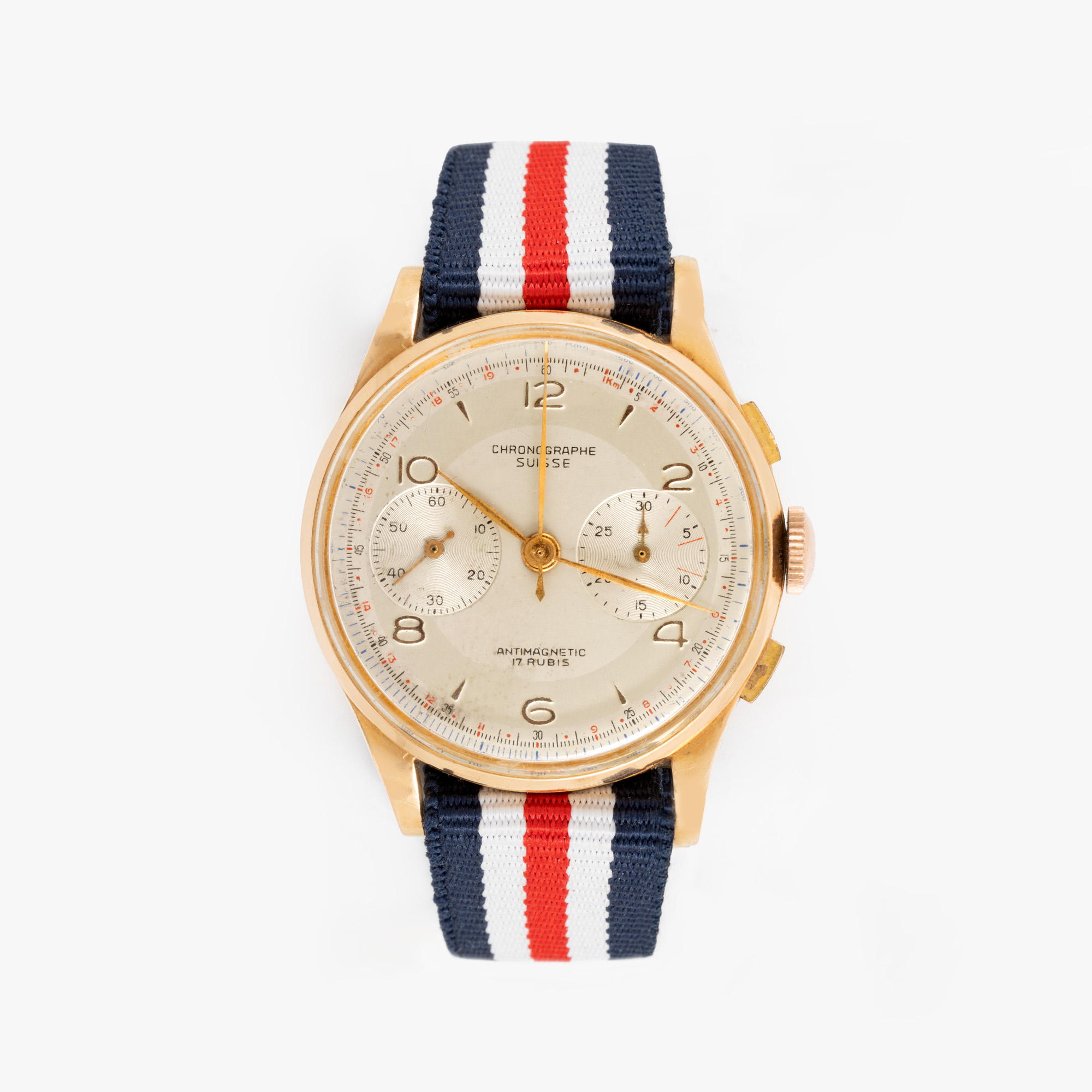 Ceas Chronographe Suisse, din aur, de mână, bărbătesc