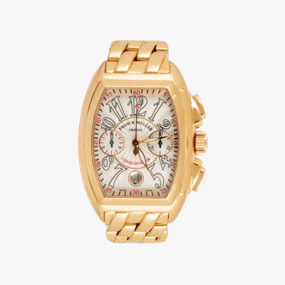 Ceas Franck Muller Conquistador, din aur, de mână, bărbătesc, însoțit de cutie originală