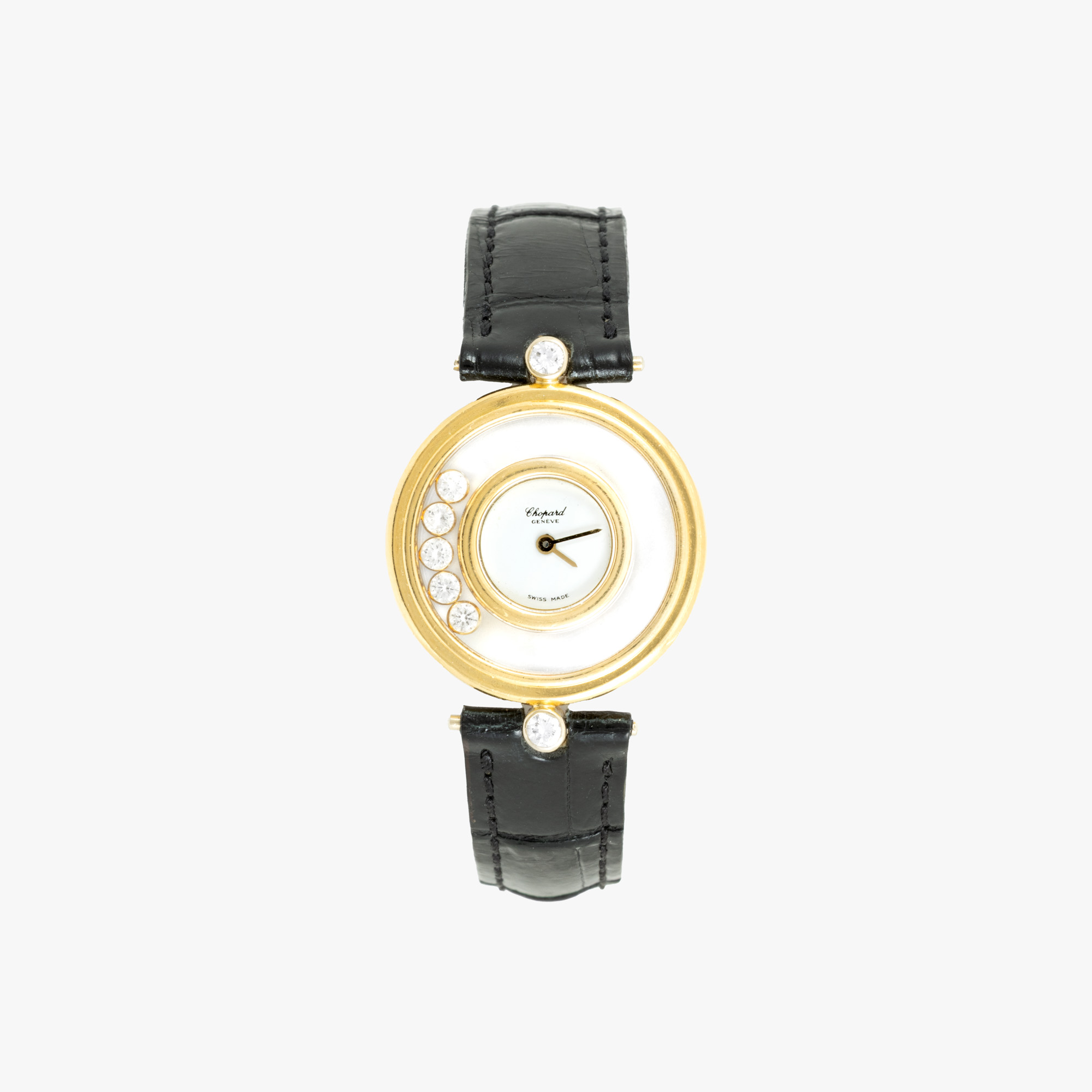 Ceas Chopard Happy Diamonds, din aur, cu diamante, de mână, de damă