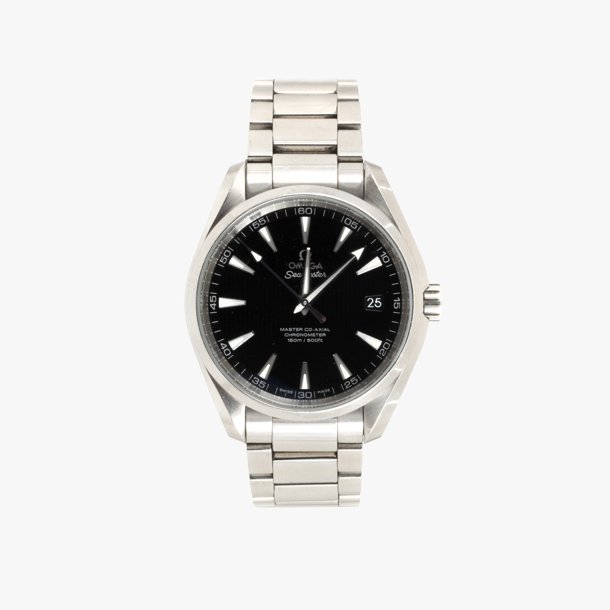 Ceas Omega Seamaster Aquaterra, de mână, bărbătesc, însoțit de cutia originală și husă de călătorie