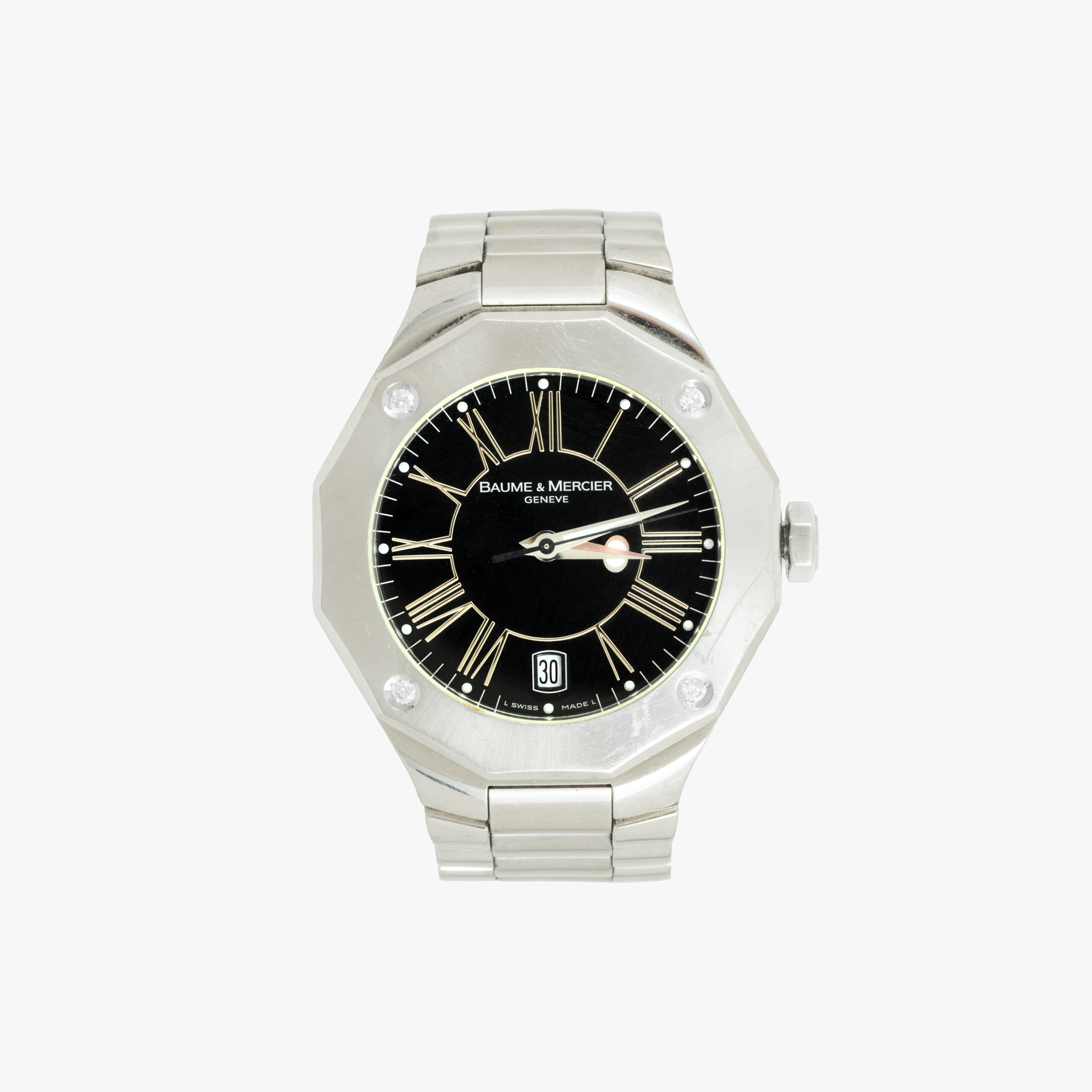 Ceas Baume & Mercier Riviera, cu diamante, de mână, bărbătesc