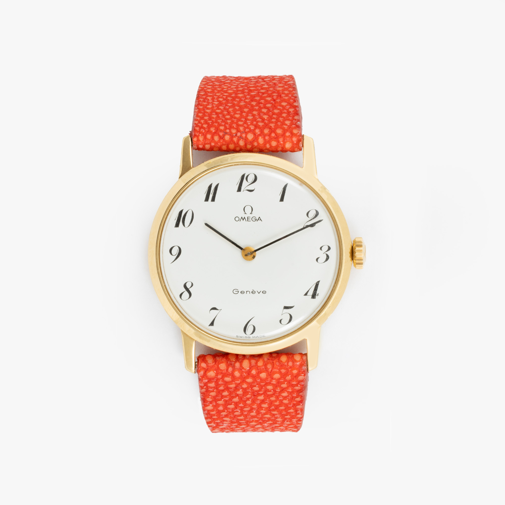 Omega Geneve Gold Ladies' Hand Watch, Accompanied by Original Box