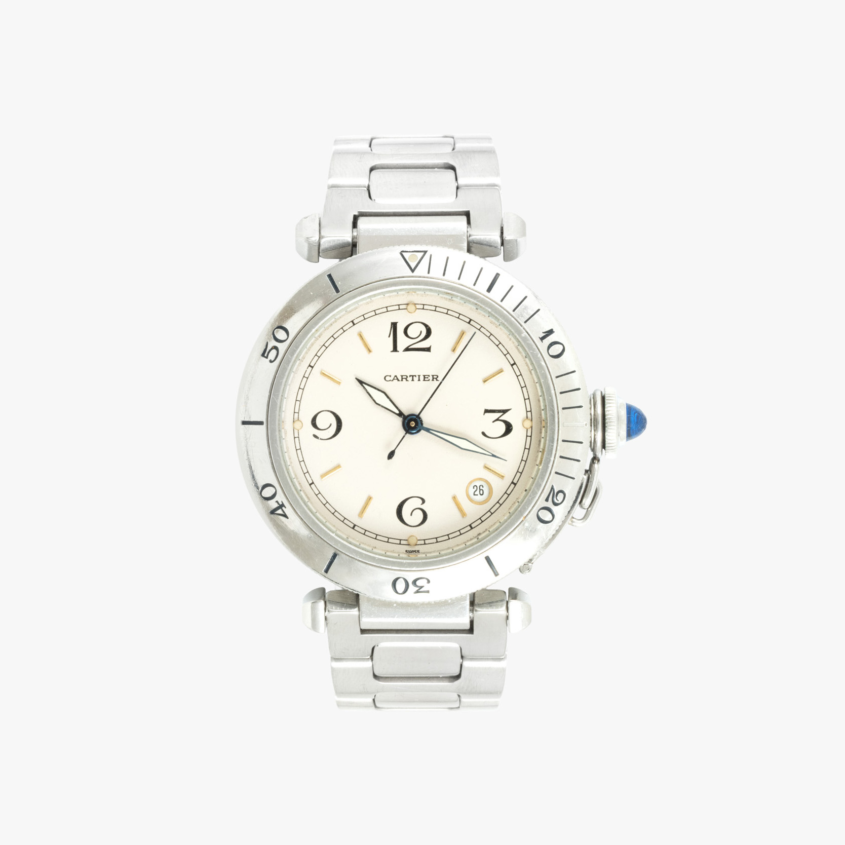 Ceas Cartier Pasha, de mână, bărbătesc
