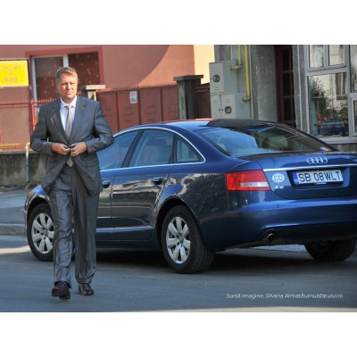 Audi A6 3.2 FSI, mașina de protocol condusă de primarul Sibiului, viitorul președinte al României, Klaus Iohannis