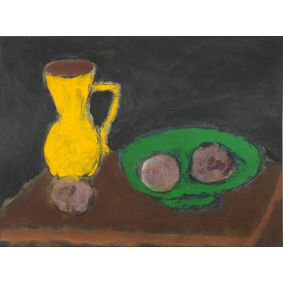 Natură statică cu ulcior galben